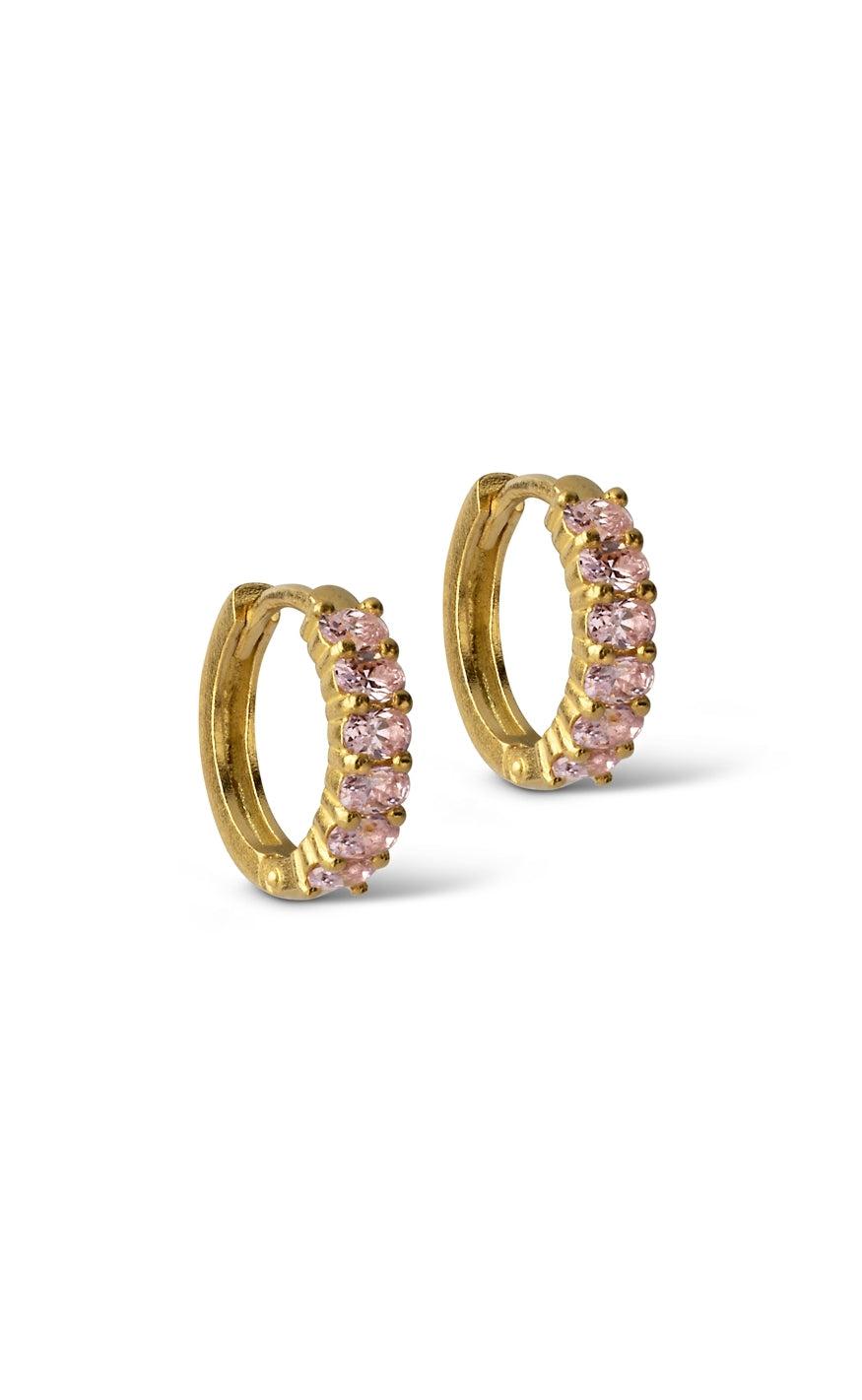 ENAMEL Copenhagen Øreringe - Lyra - Light Pink