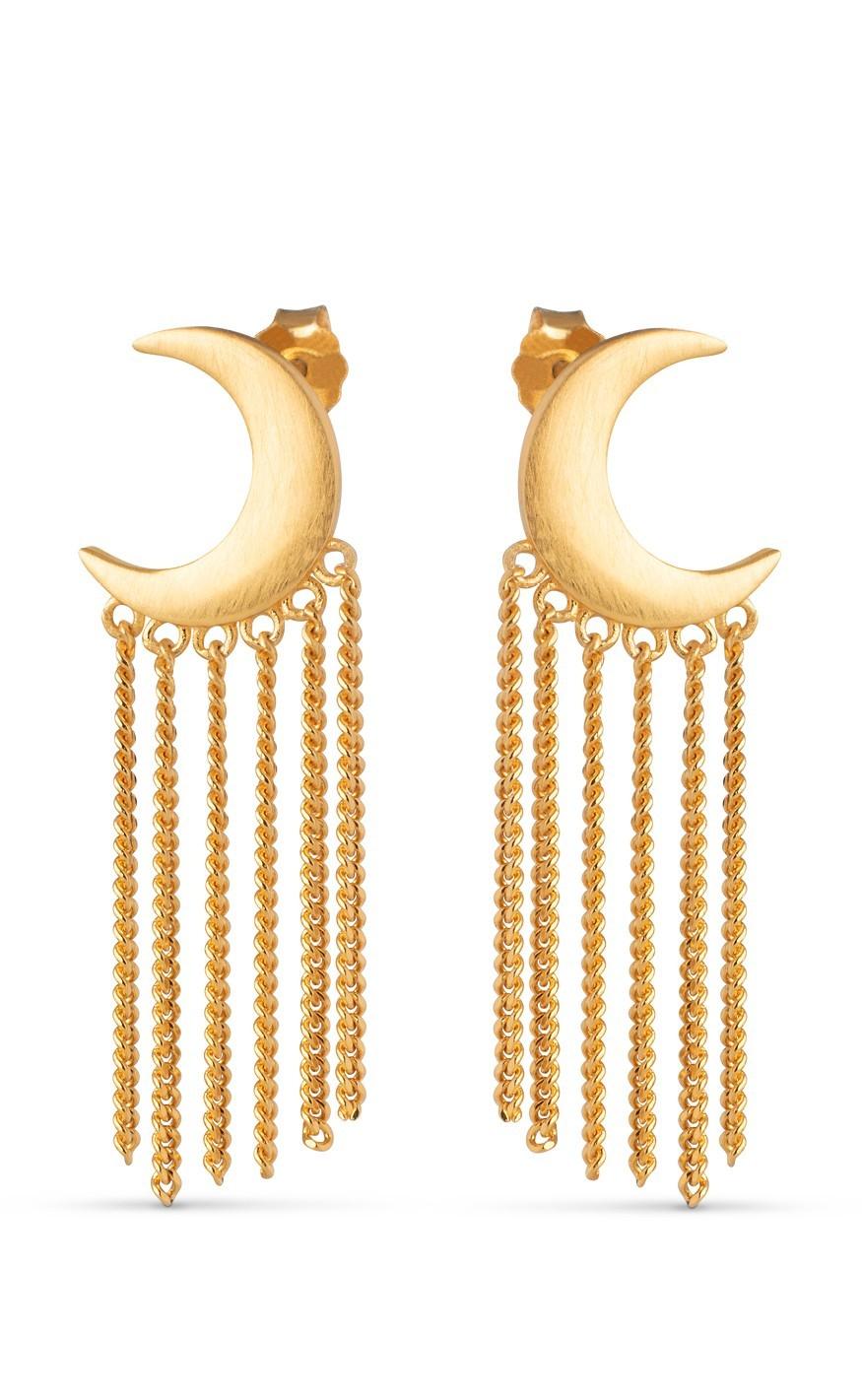ENAMEL Copenhagen Øreringe - Midnight - Guld