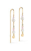ENAMEL Copenhagen Øreringer - Sofia - Light Pink / Kaki Green / Peach / Pearl