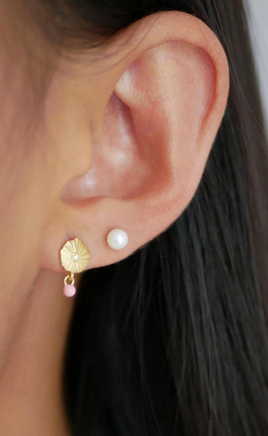 ENAMEL Copenhagen Øreringe / Stud - Coco - Gold