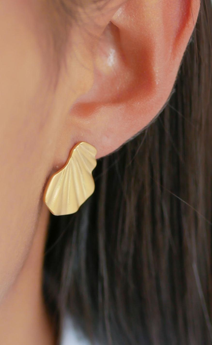 ENAMEL Copenhagen Øreringe - Wave - Gold