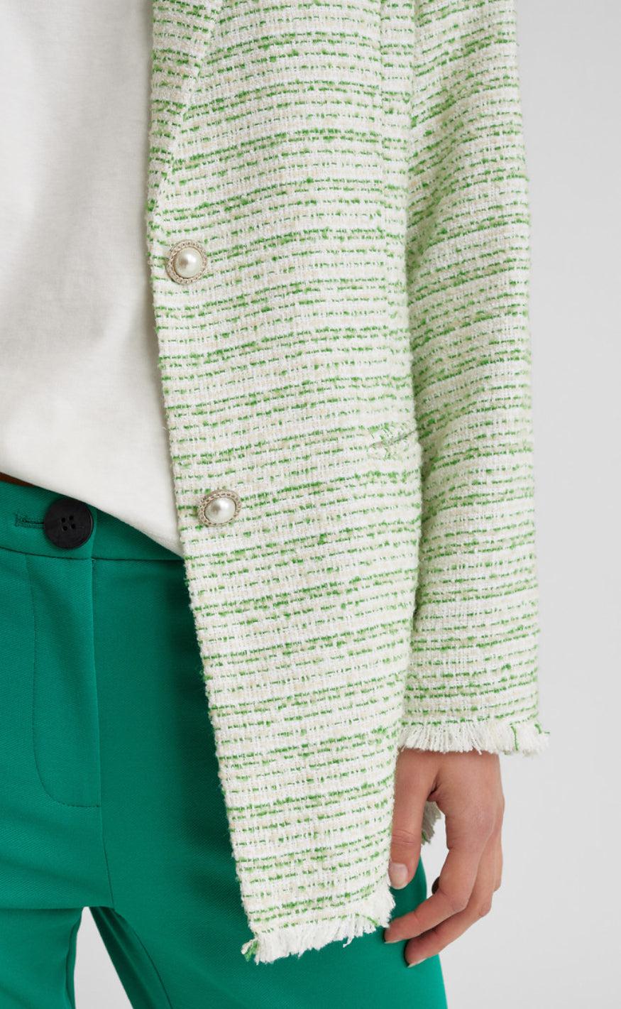 Freequent Blazer / Jakke - Moca - Pepper Green W. Moonbeam