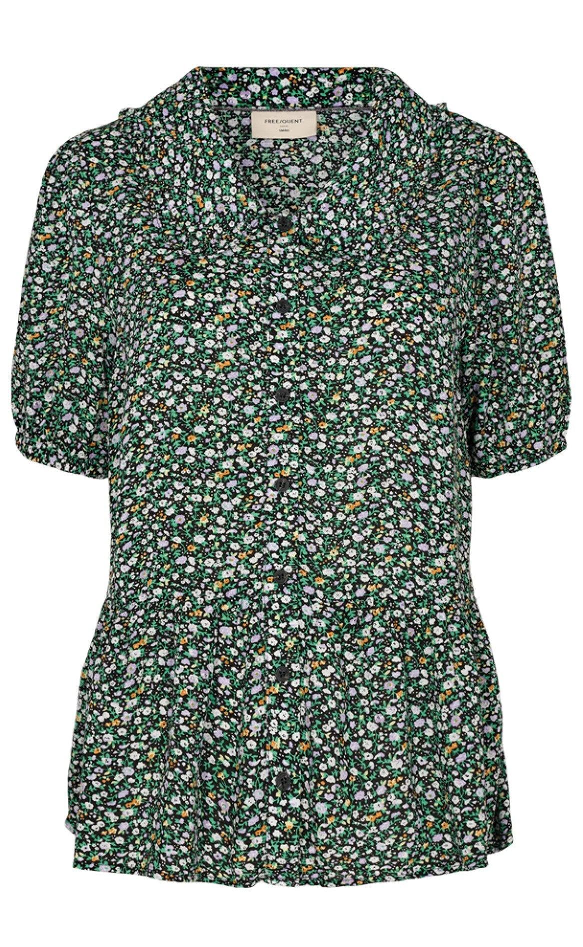 Freequent Bluse - Adney - Black Mix