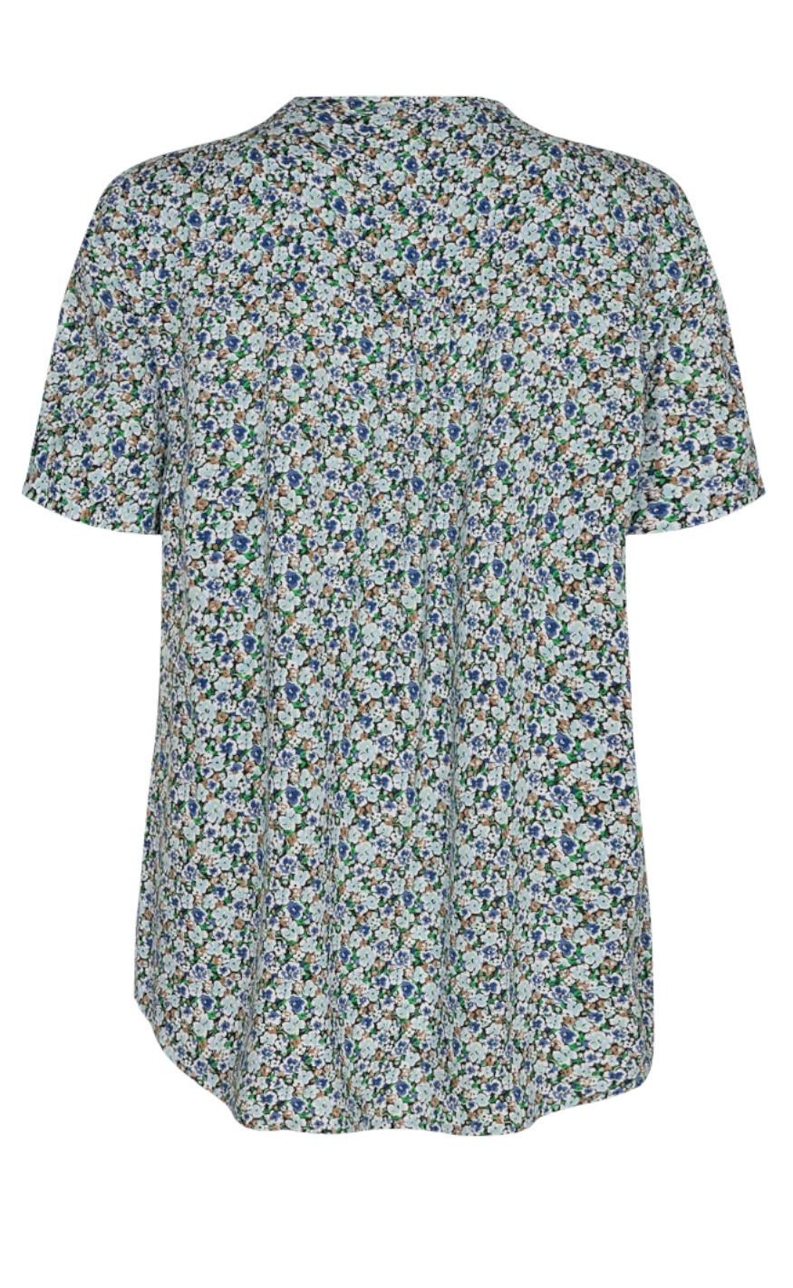 Freequent Bluse - Adney - Chambray Blue Mix