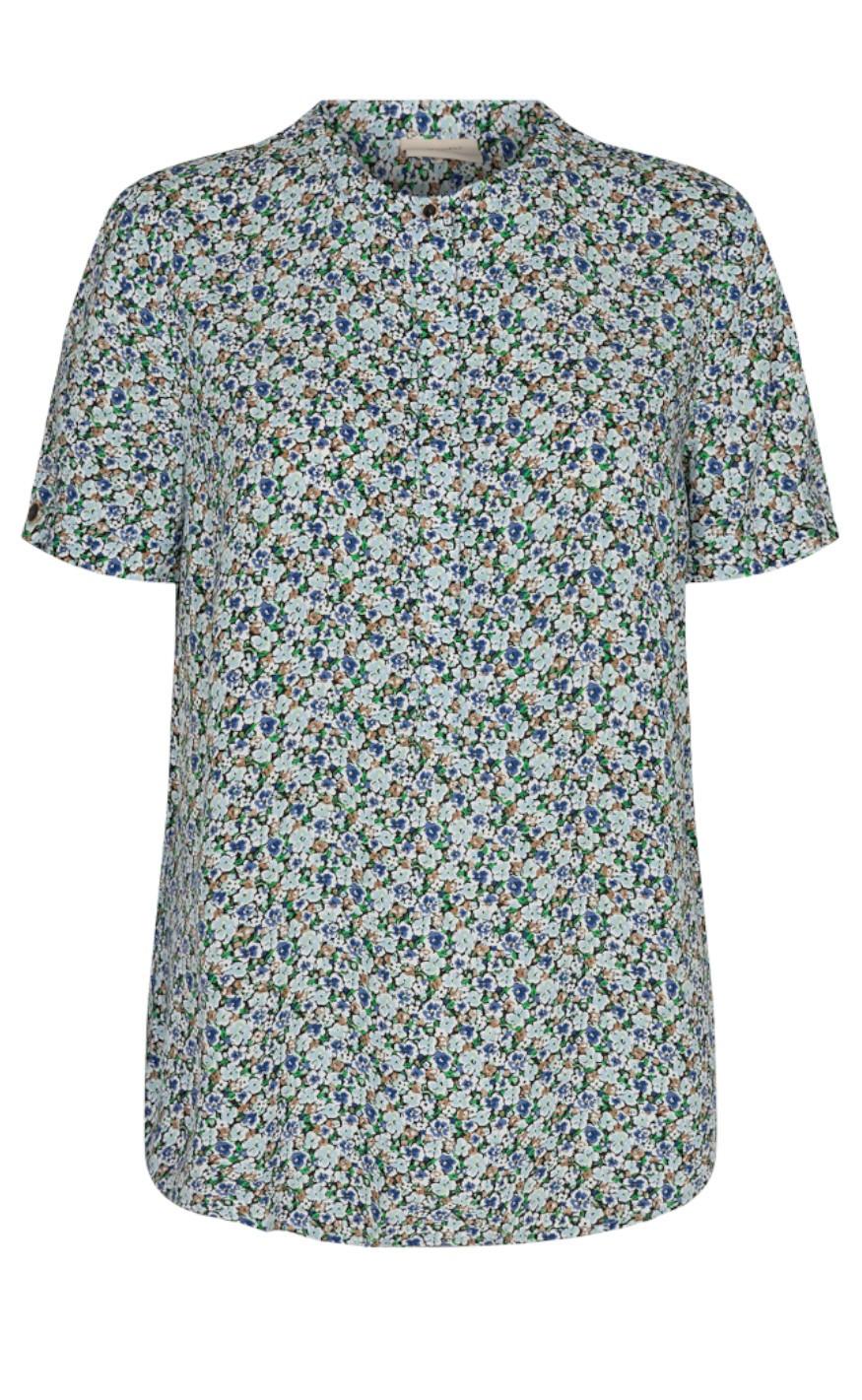 Freequent Bluse - Adney - Chambray Blue Mix