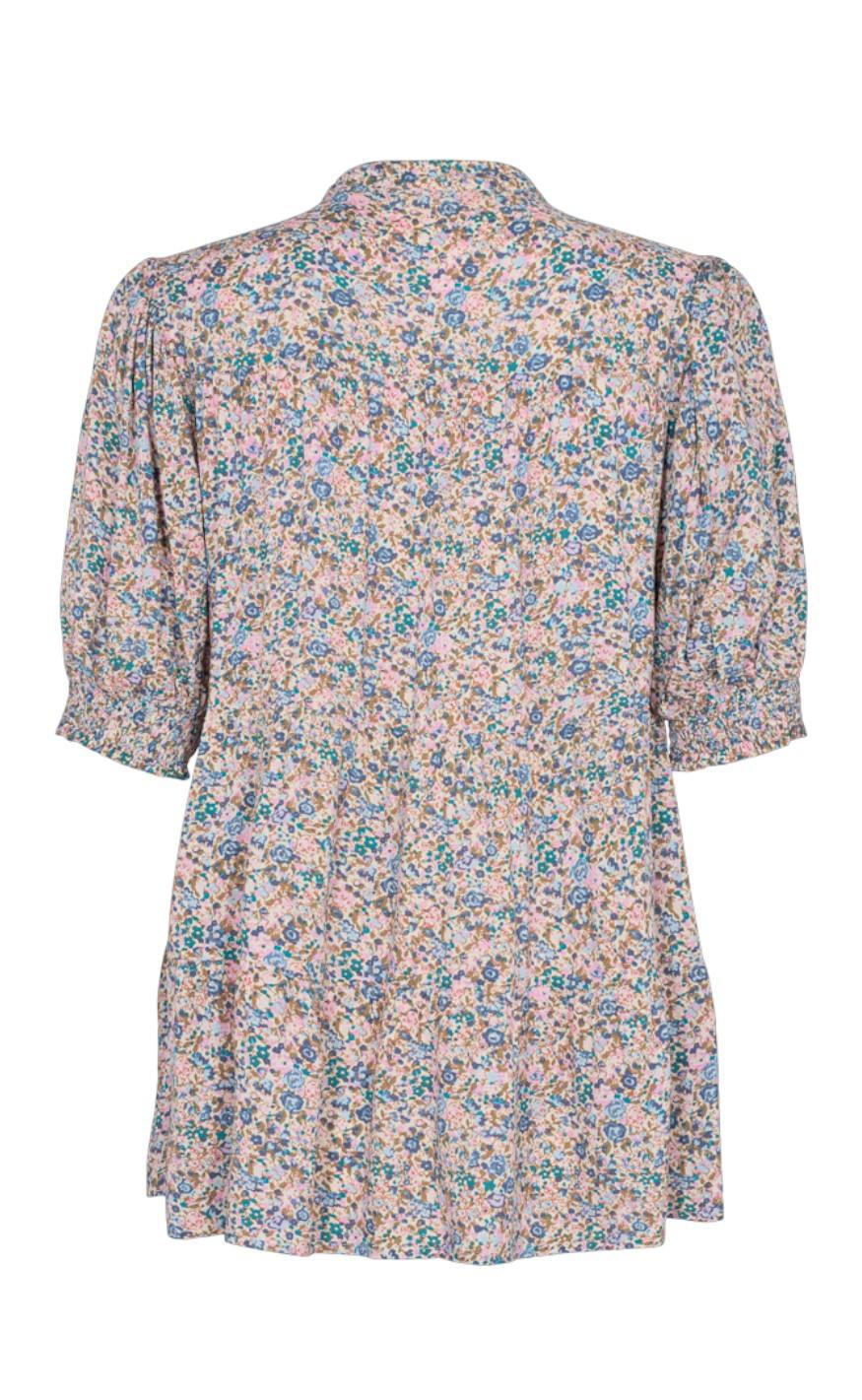 Freequent Bluse - Adney Panels - Begonia Pink Mix