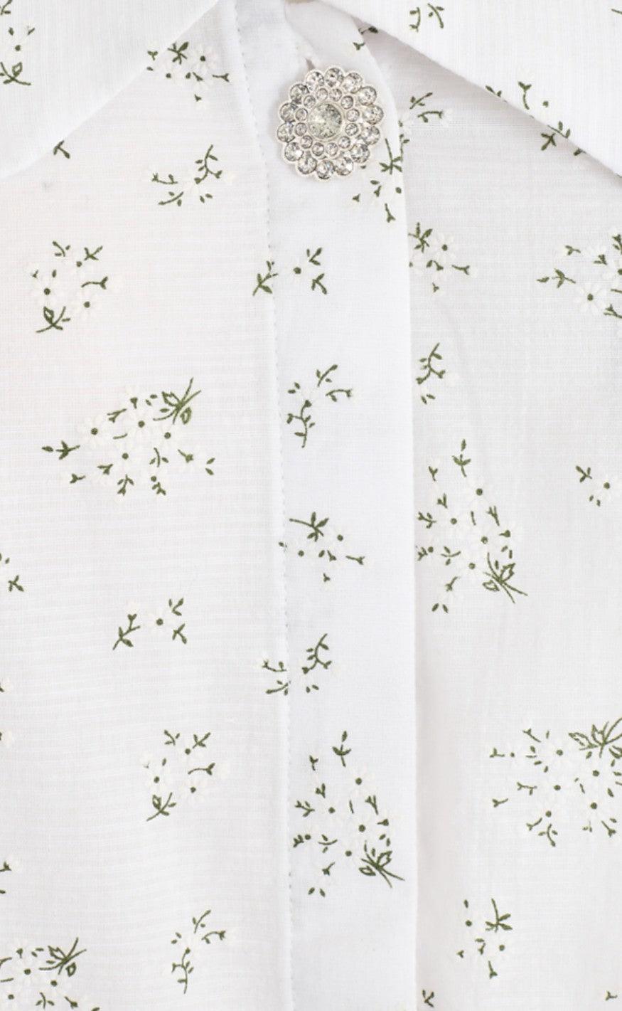Freequent Bluse - Anika - Brilliant White Mix