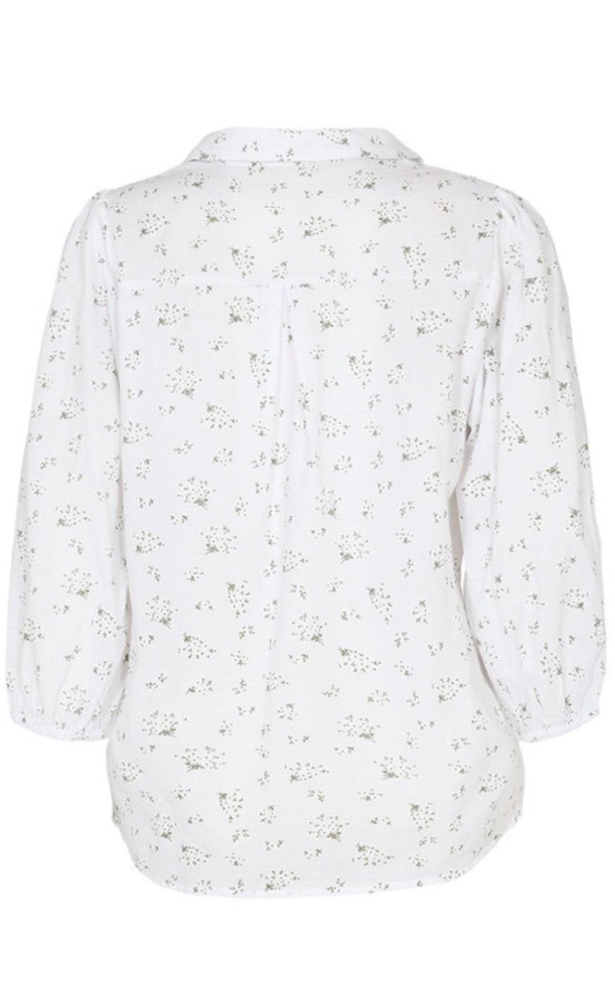Freequent Bluse - Anika - Brilliant White Mix