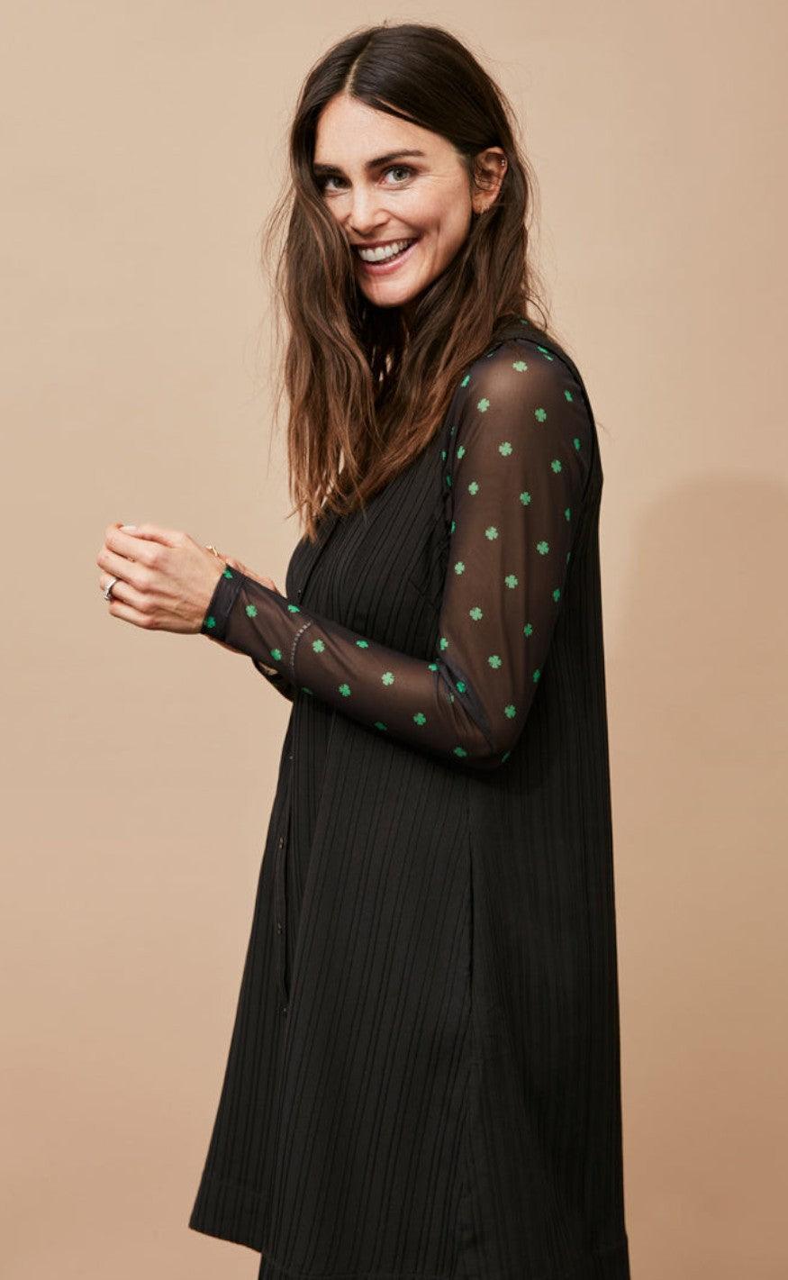 Freequent Bluse - Barbine - Kelly Green Mix