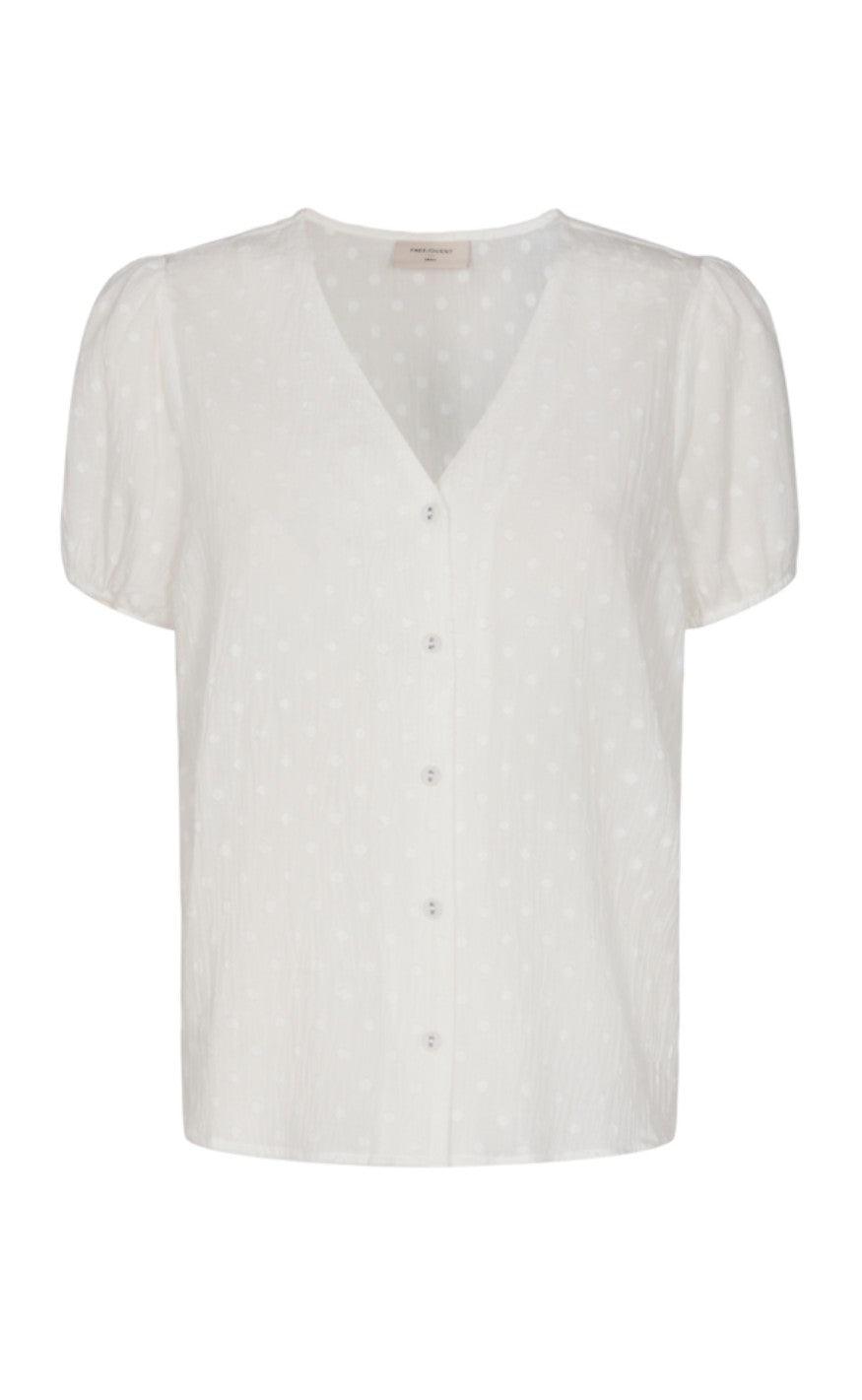 Freequent Bluse - Beate - Brilliant White
