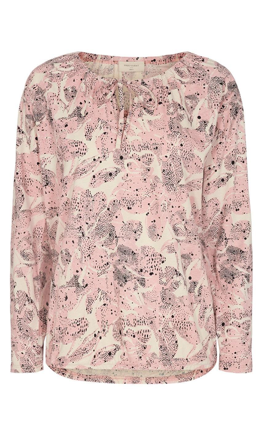 Freequent Bluse - Betina - Pale Mauve Mix