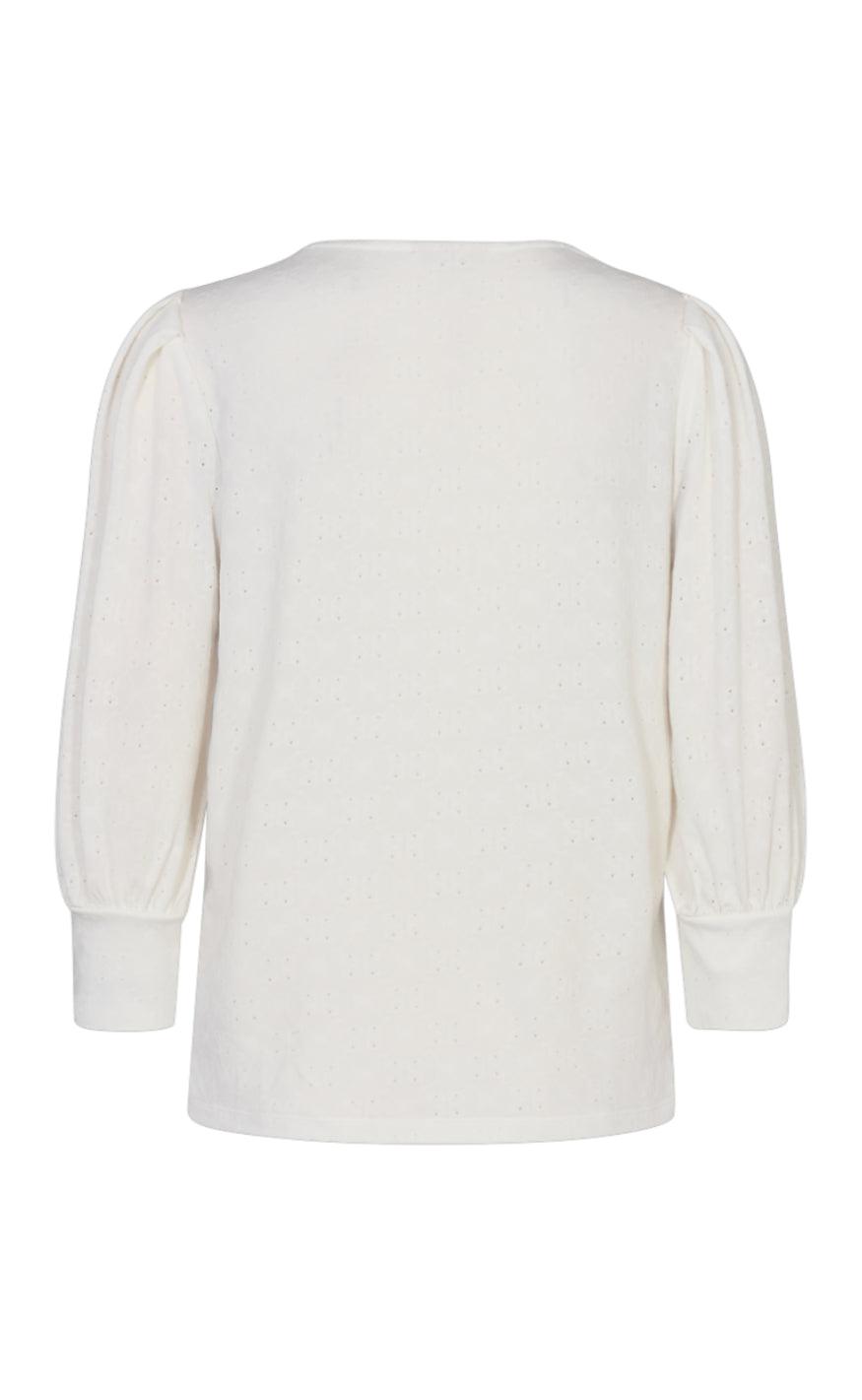Freequent Bluse - Blond - Offwhite