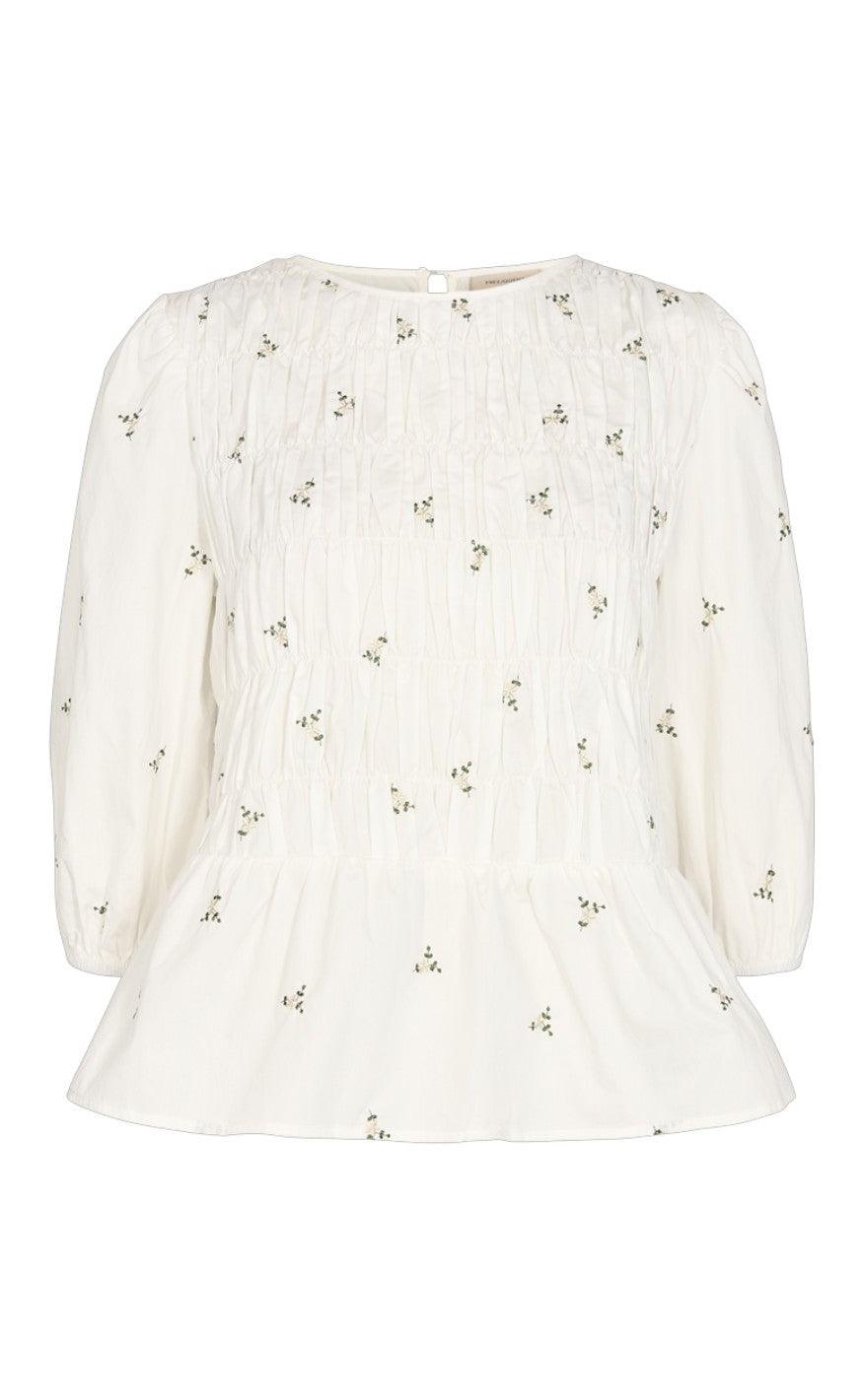 Freequent Bluse - Briana - Off White Mix