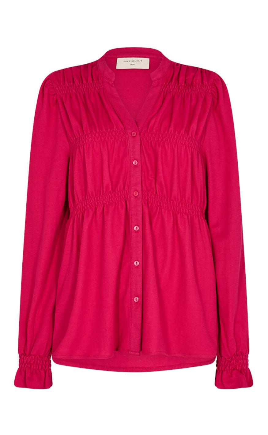 Freequent Bluse - Filan - Cerise