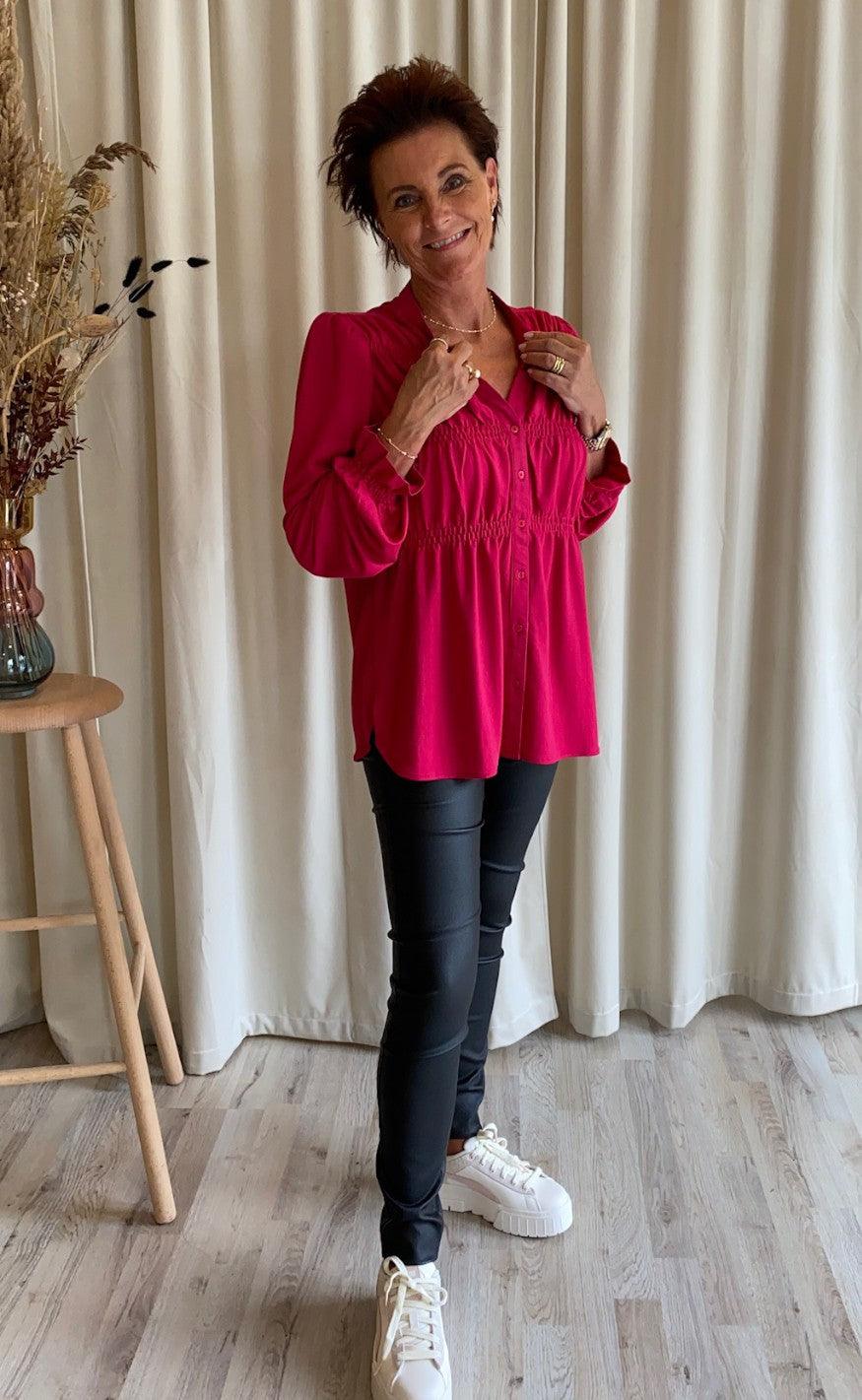 Freequent Bluse - Filan - Cerise