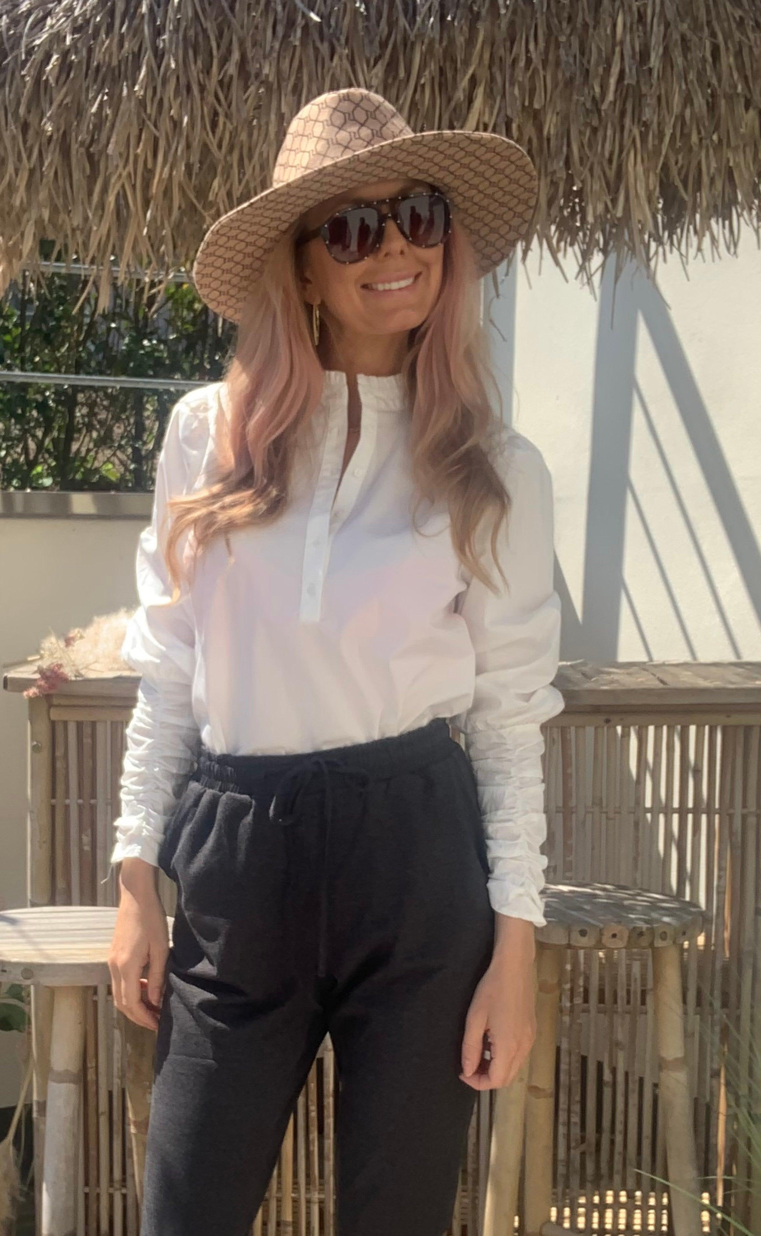 Freequent Bluse - Frances Flounce - Offwhite