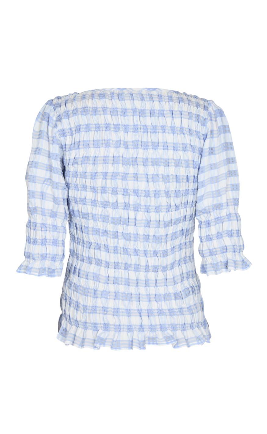 Freequent Bluse - Isabelle - Chambray Blue Mix