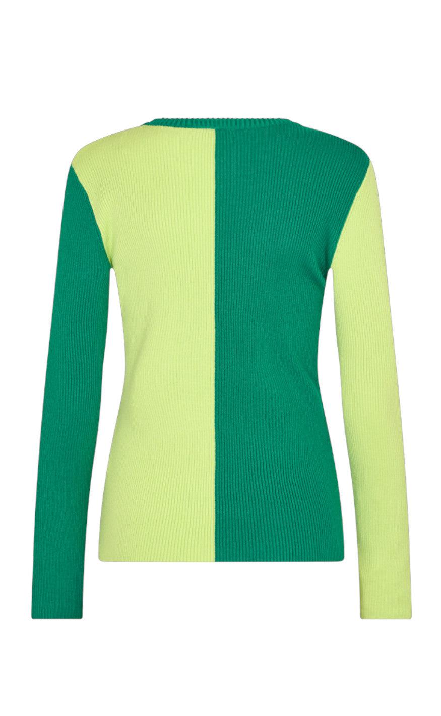 Freequent Bluse - Katie - Pepper Green W. Sharp Green