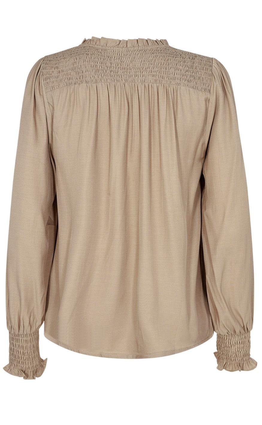 Freequent Bluse - Lou - Silver Mink
