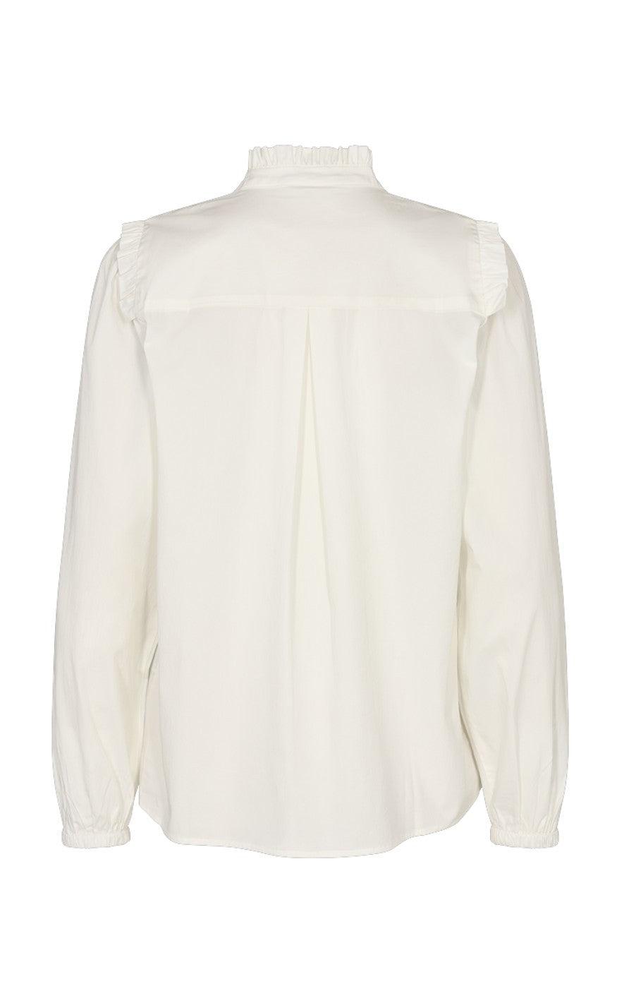 Freequent Bluse - Myrtille - Off White