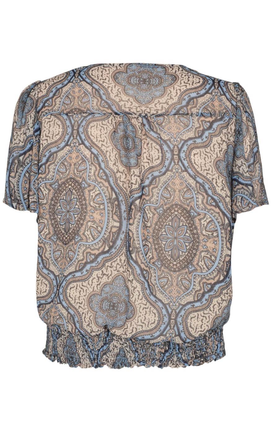 Freequent Bluse - Nady - Chambray Blue Mix