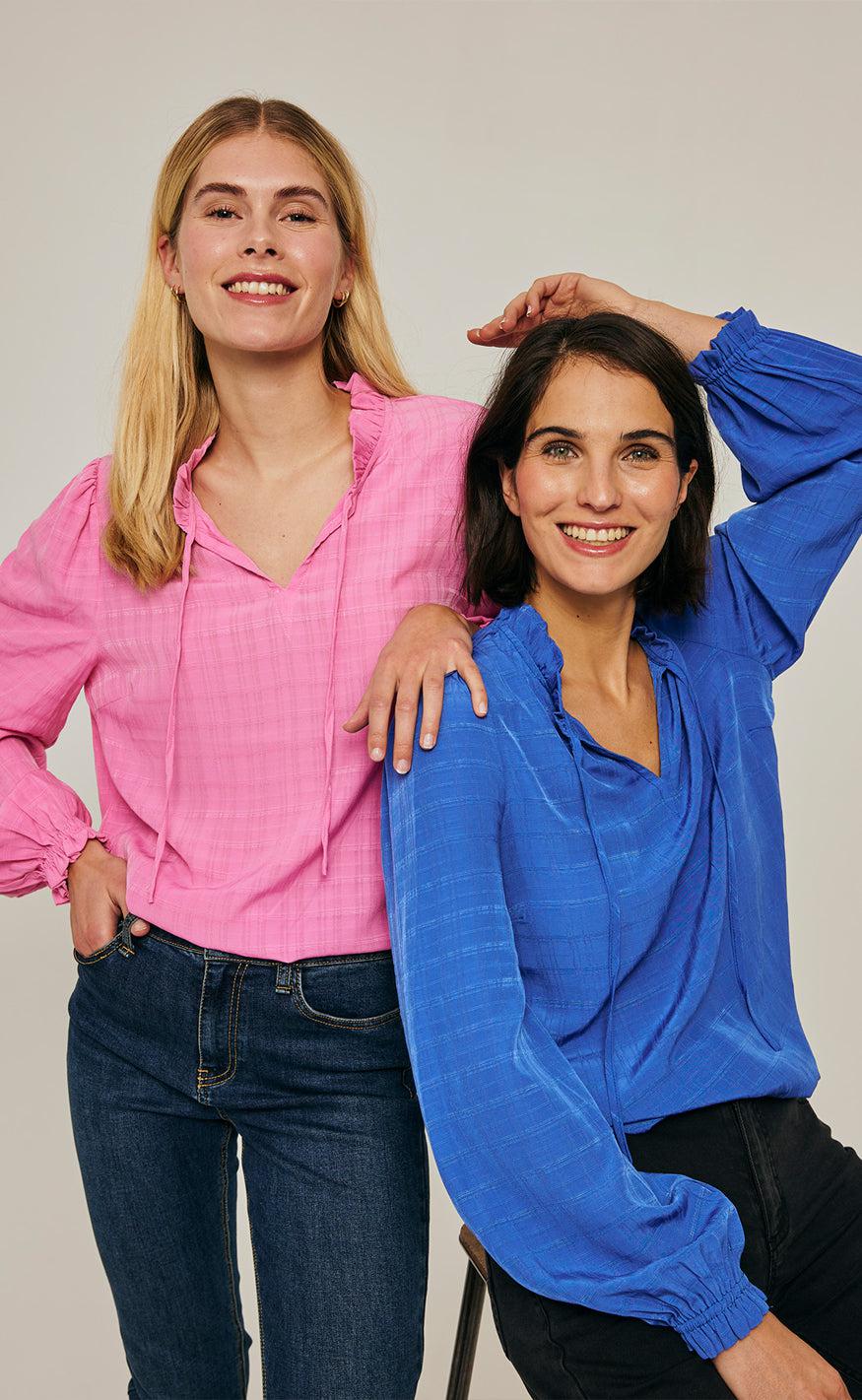 Freequent Bluse - Need - Fuchsia Pink