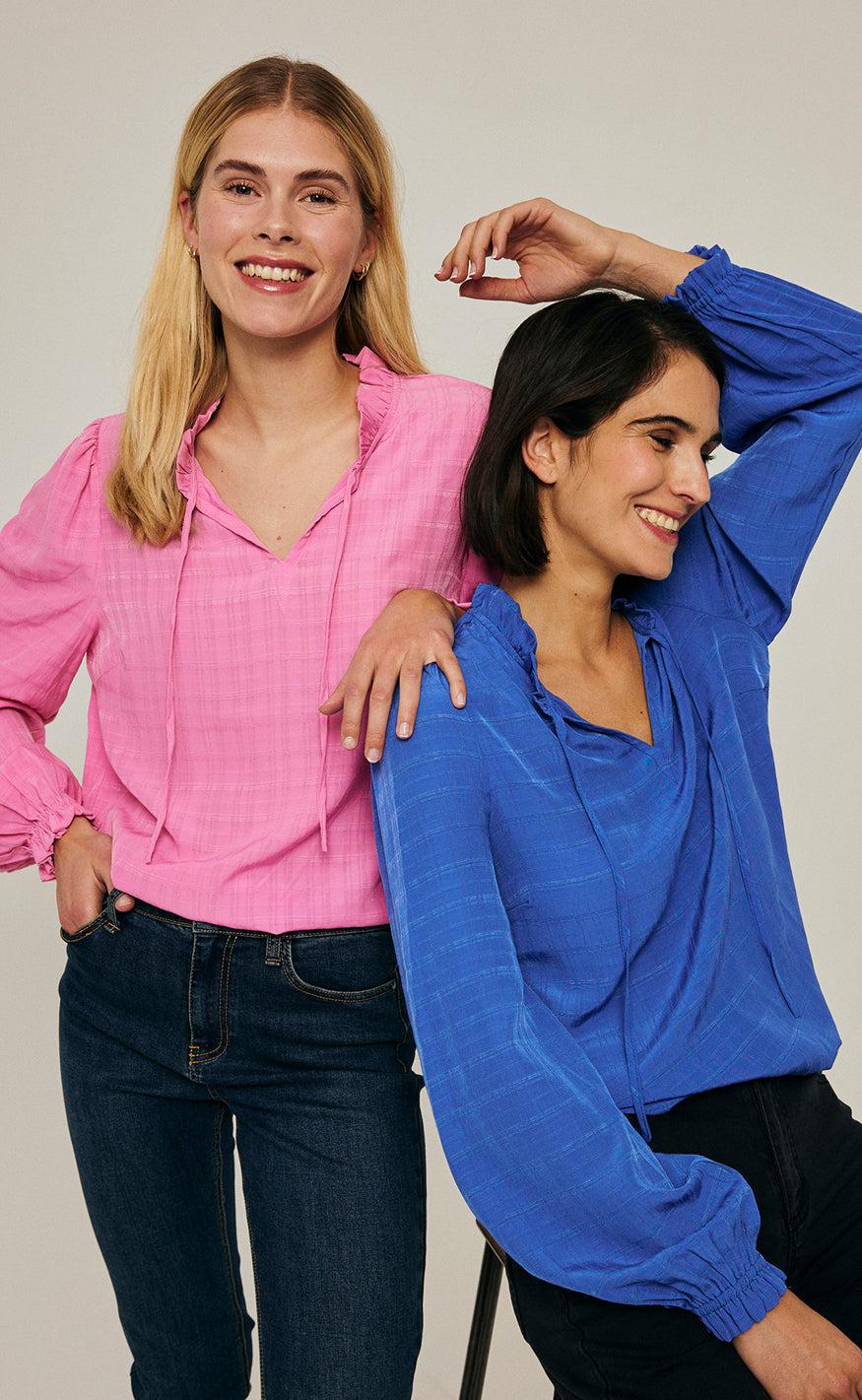 Freequent Bluse - Need - Fuchsia Pink