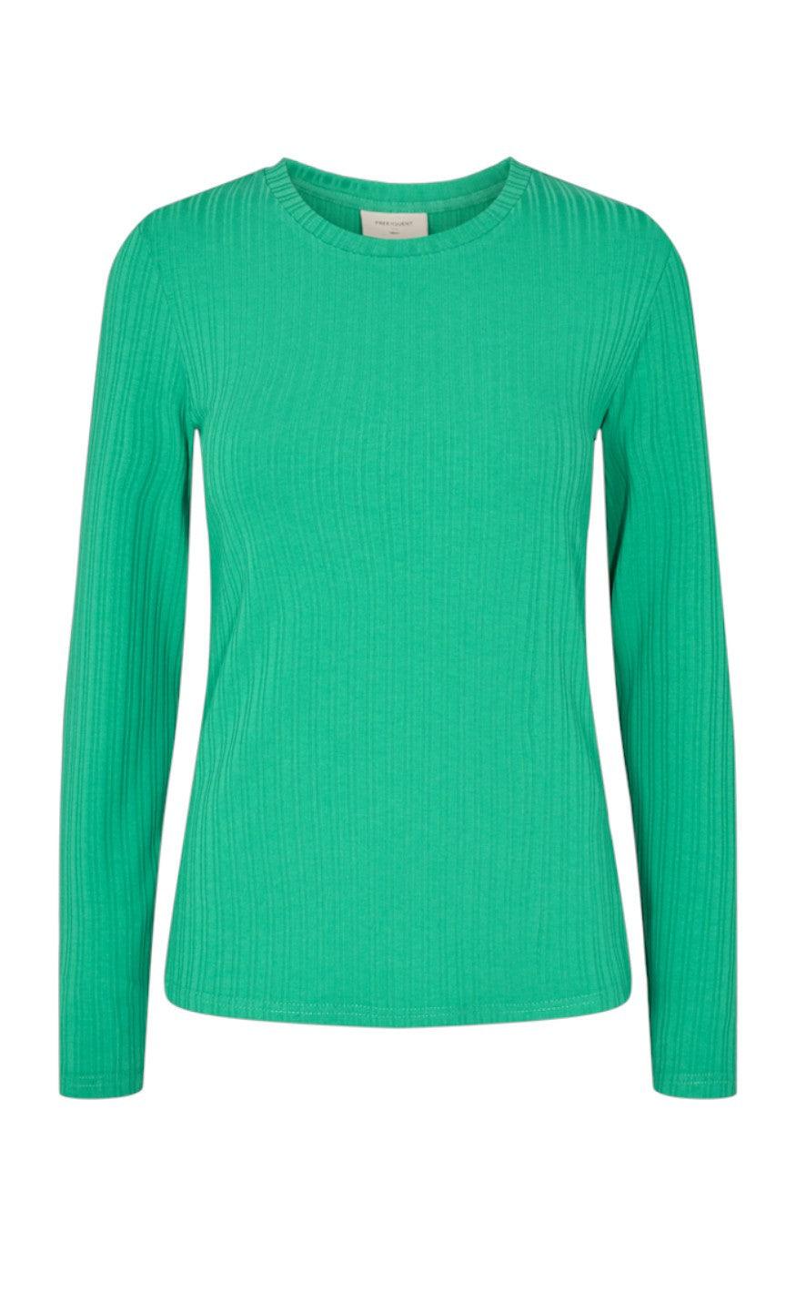 Freequent Bluse - Perfect Long Sleeve - Ming Green