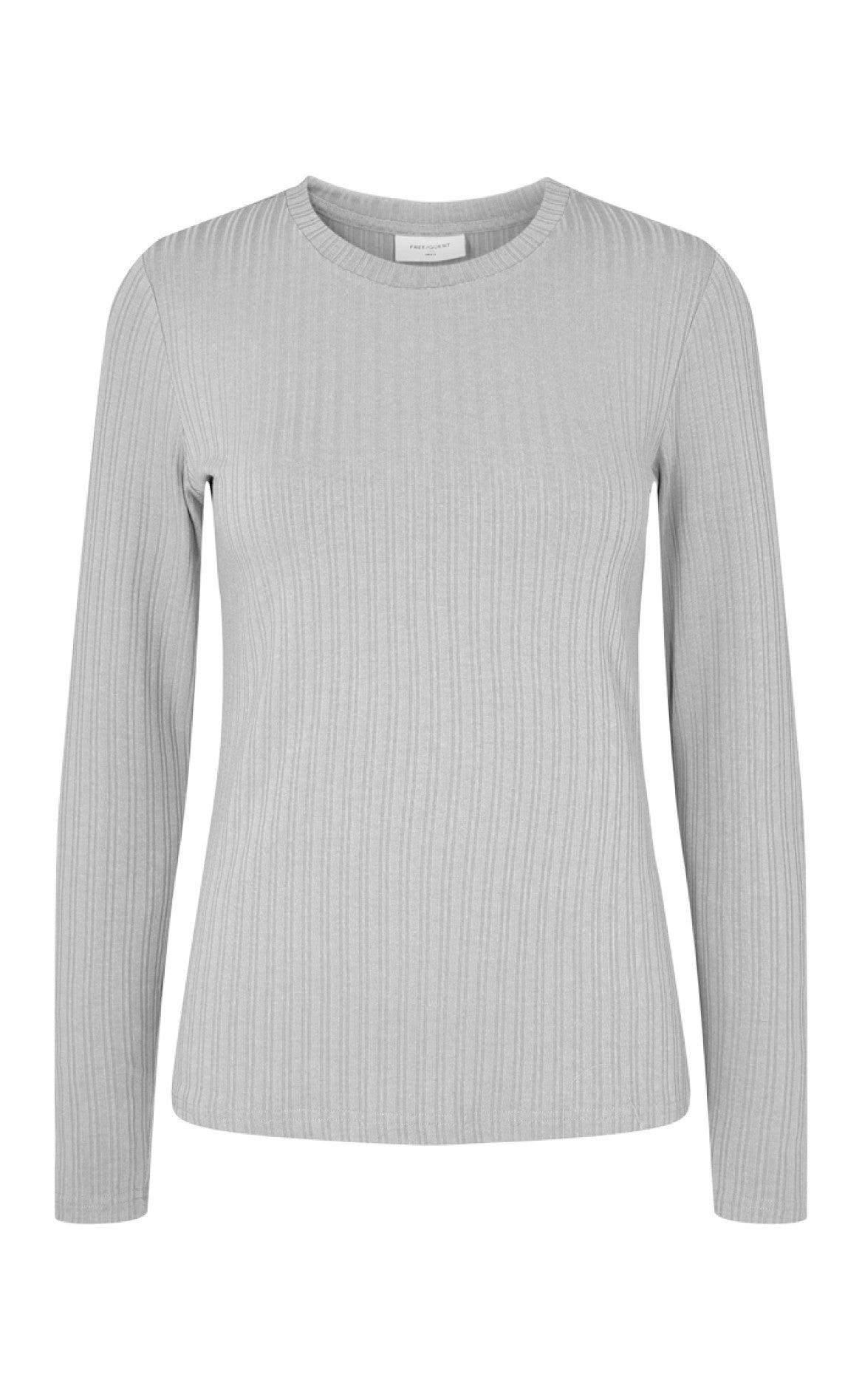 Freequent Bluse - Perfect - Med. Grey Melange