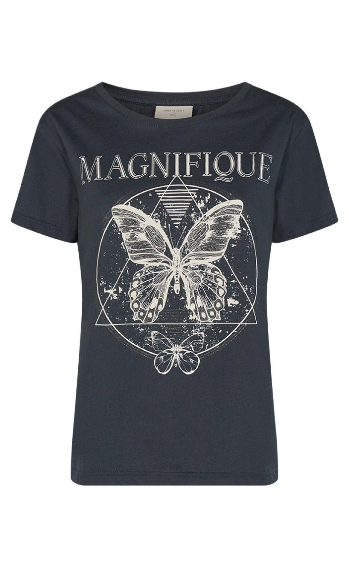 Freequent Bluse - Que-Tee - Black Mix