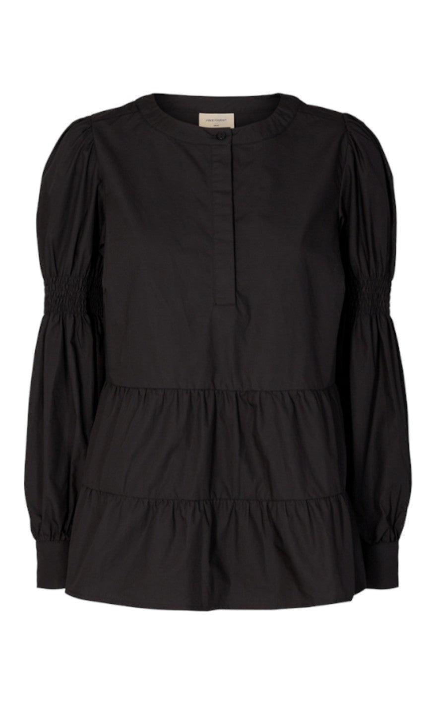 Freequent Bluse - Rhinay - Black