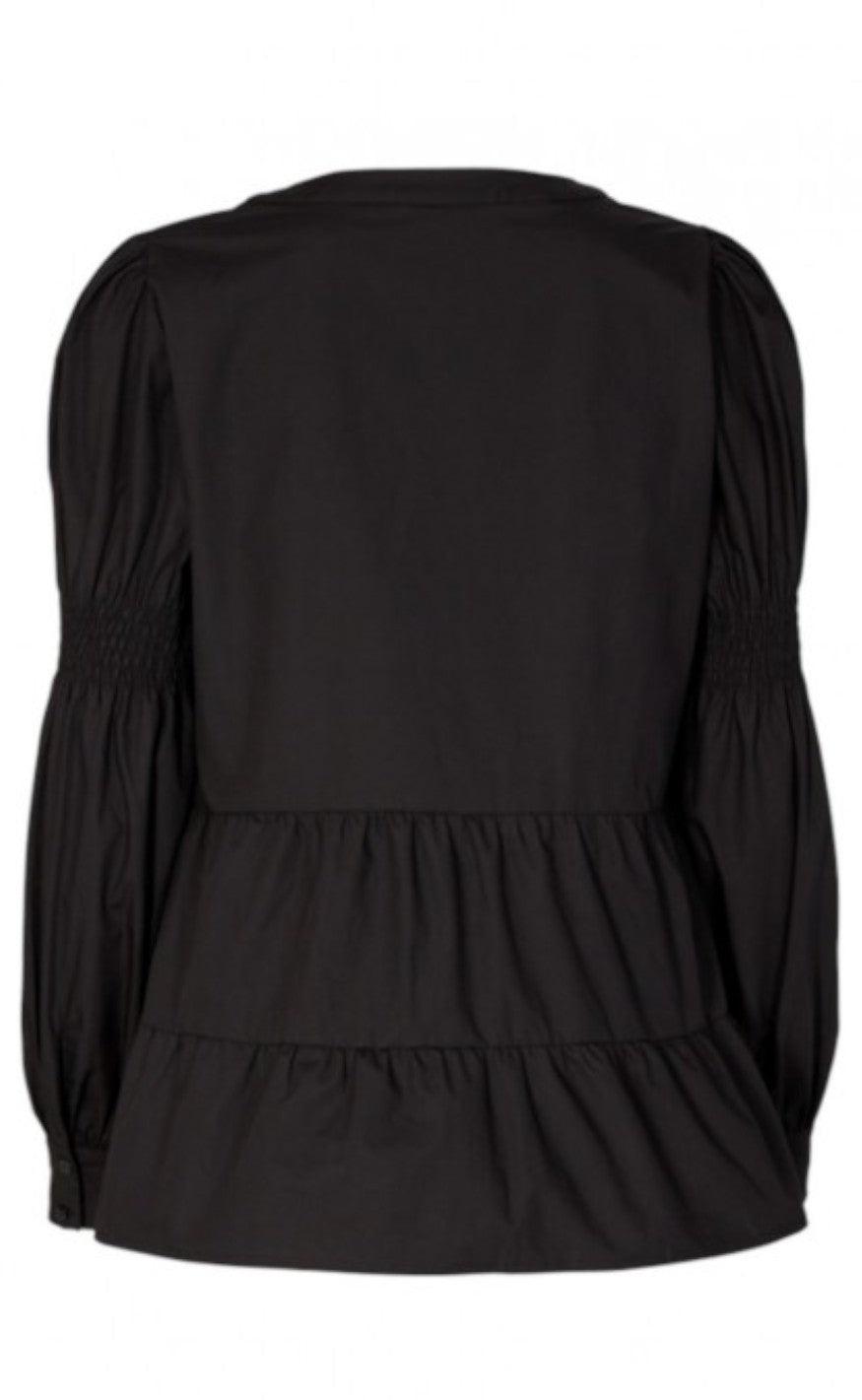 Freequent Bluse - Rhinay Diamond - Black