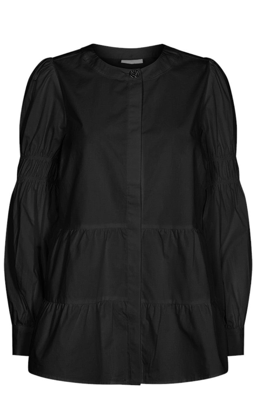 Freequent Bluse - Rhinay Diamond - Black