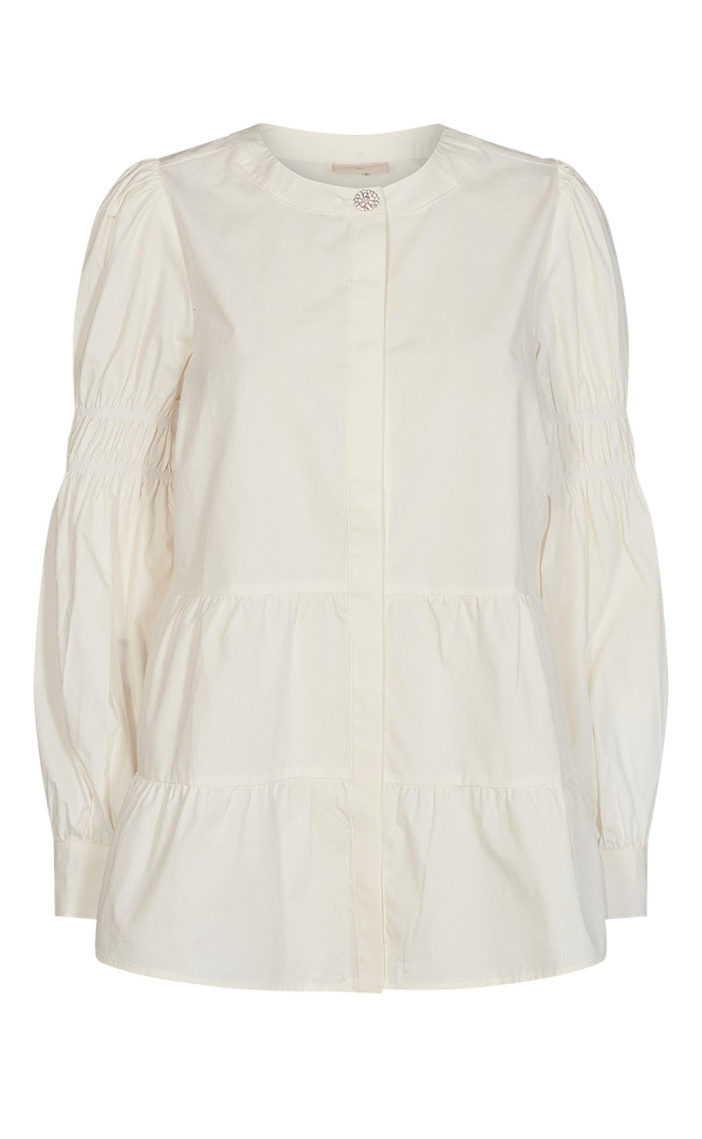 Freequent Bluse - Rhinay Diamond - Off White