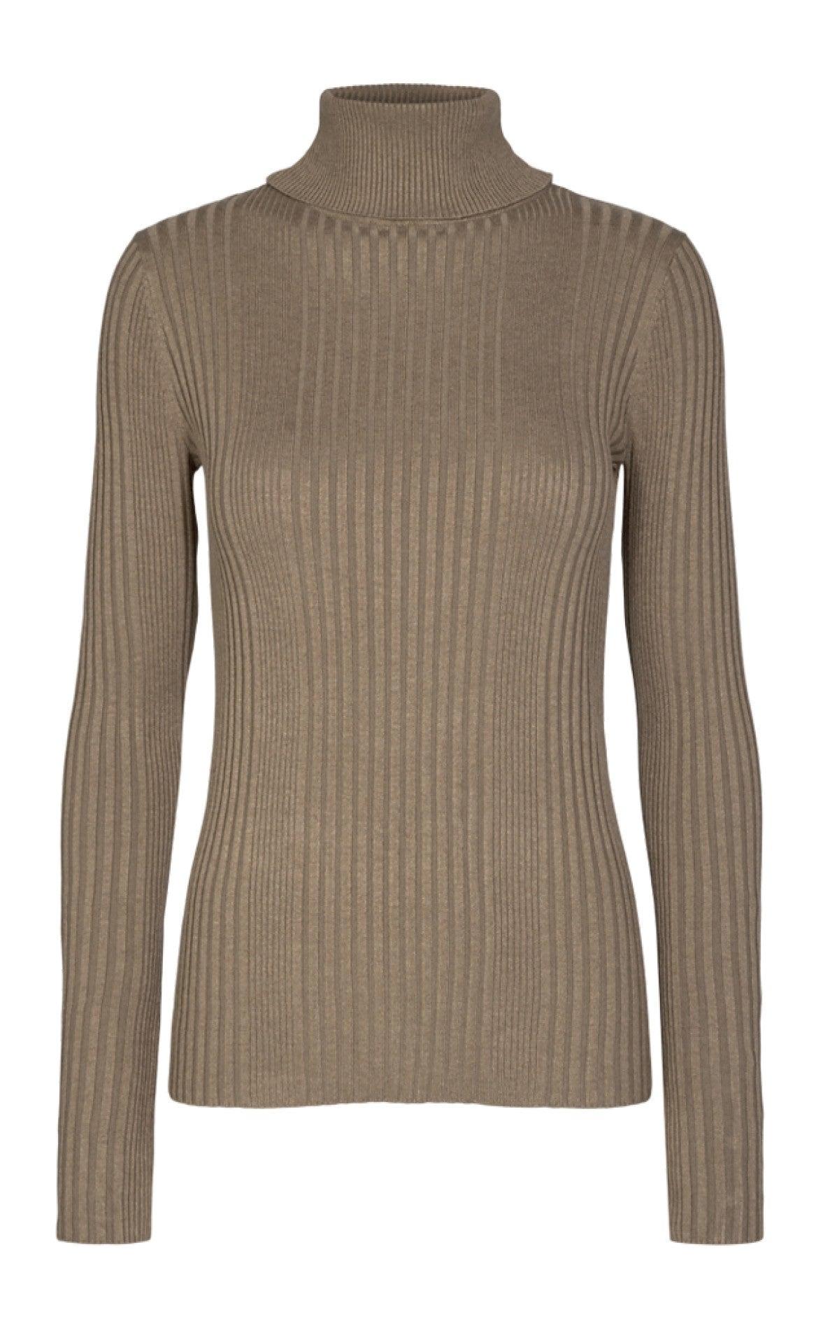 Freequent Bluse - Roca - Silver Mink Melange