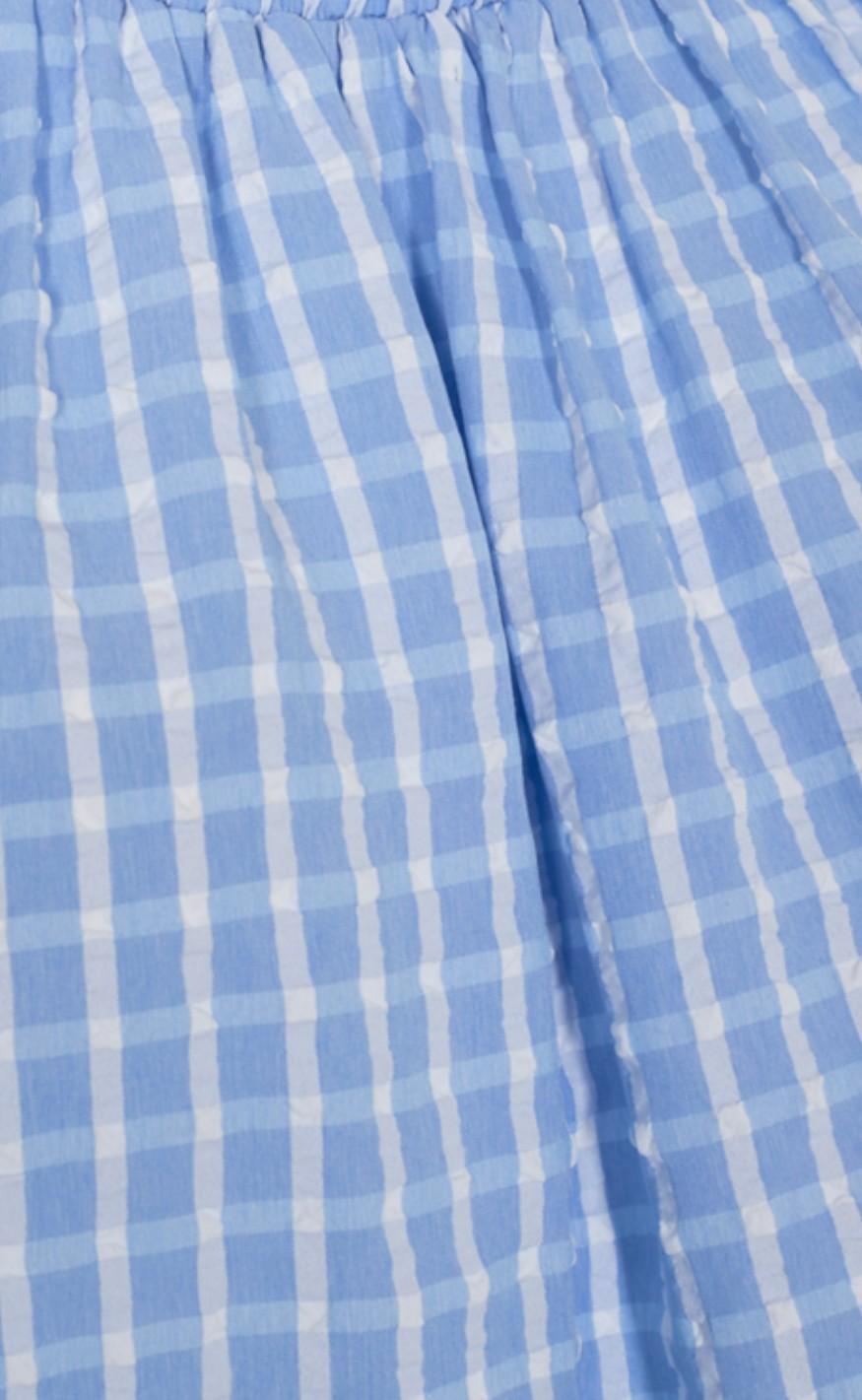 Freequent Bluse - Scat - Chambray Blue Mix