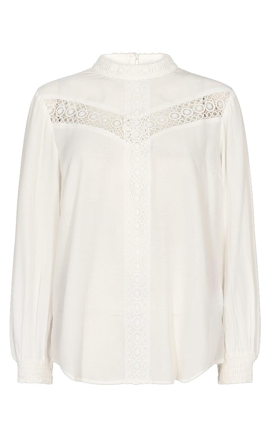 Freequent Bluse - Sweetly - Off White