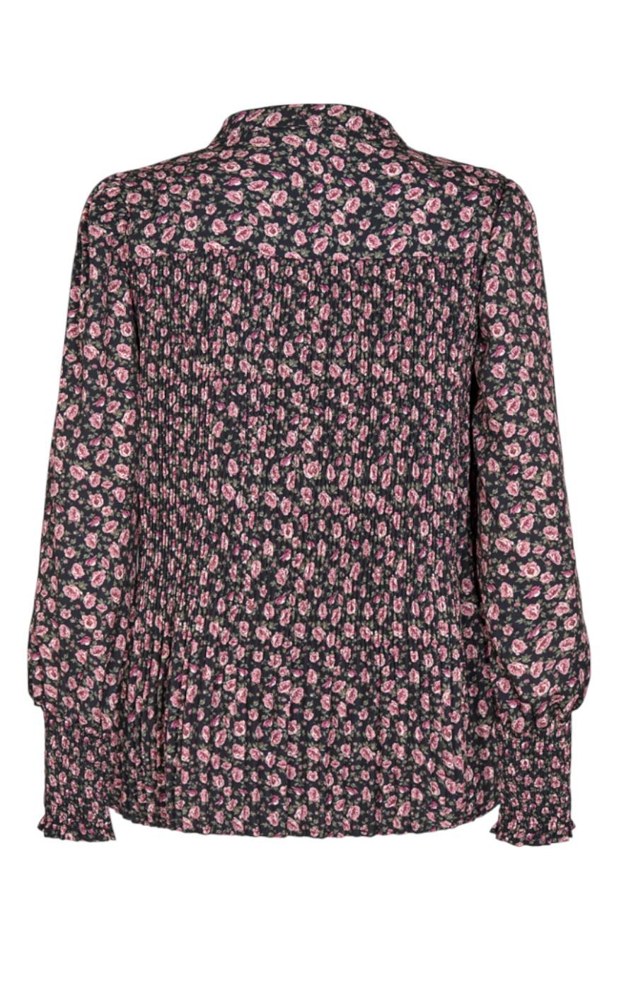 Freequent Bluse - Teresa - Black With Fudge