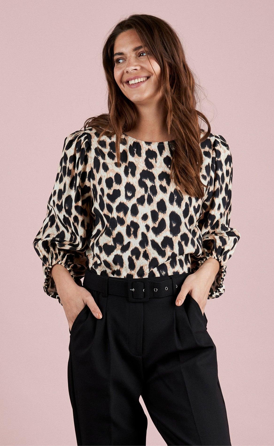 Freequent Bluse - Tidi - Silver Mink Mix