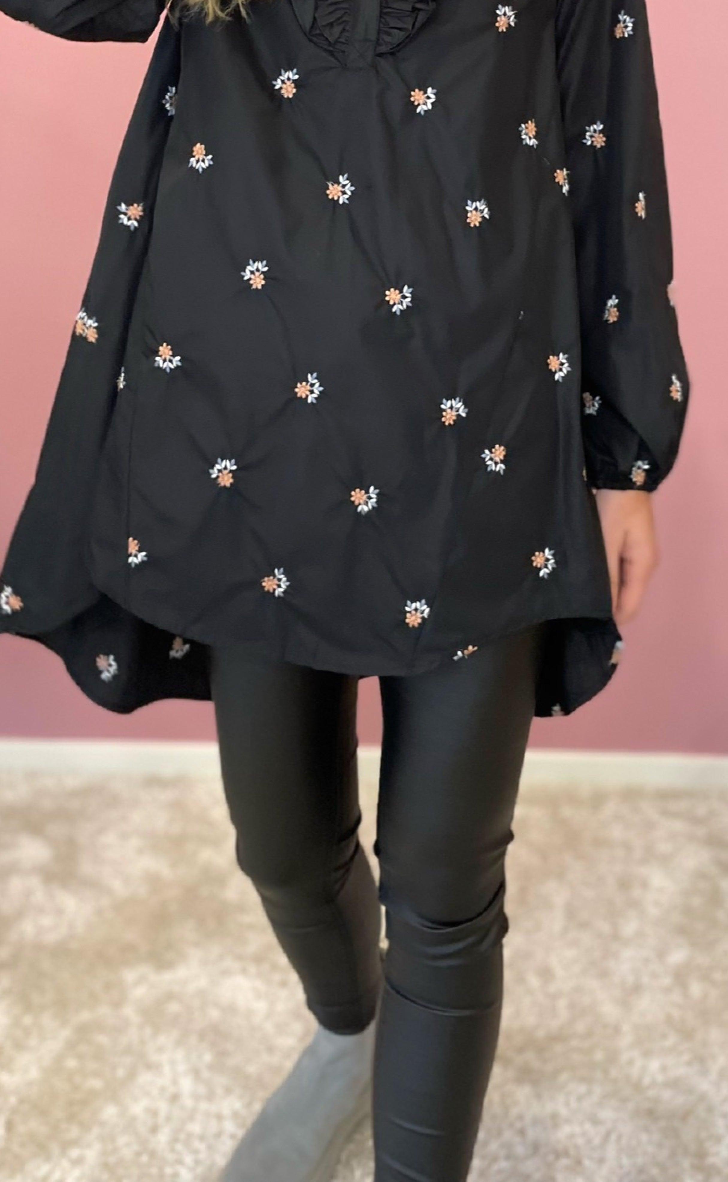 Freequent Bukser - Aida Cooper Gold - Black