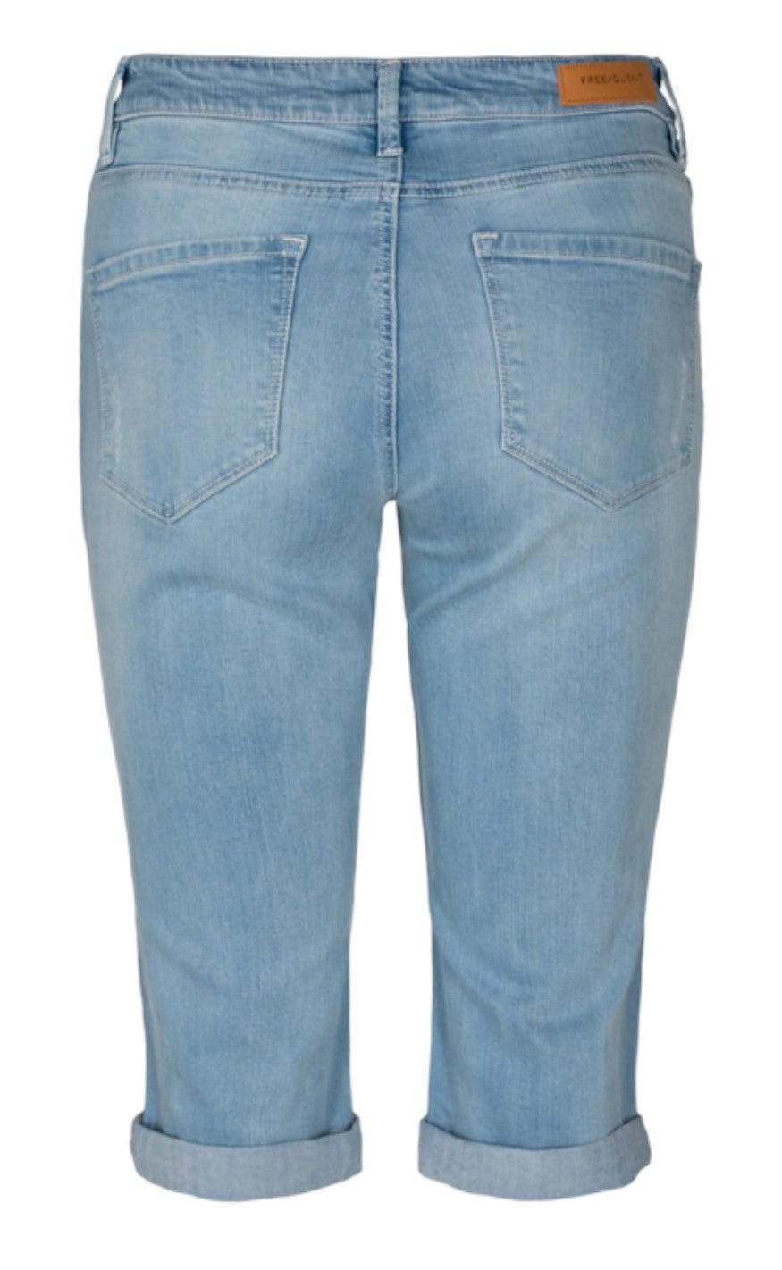 Freequent Bukser - Amie - Light Blue Denim