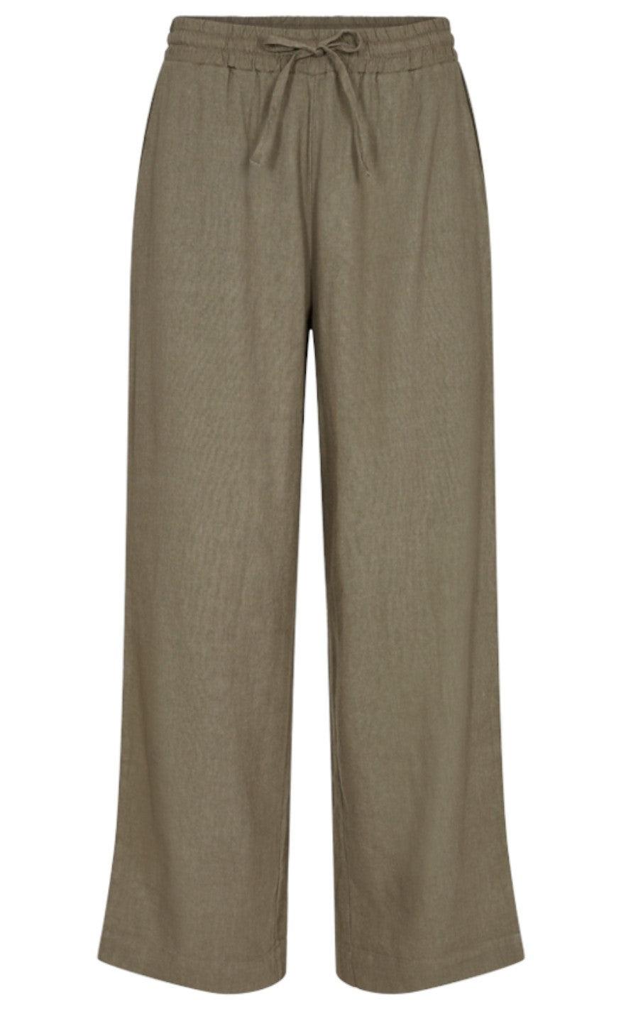 Freequent Bukser - Lava - Dusty Olive