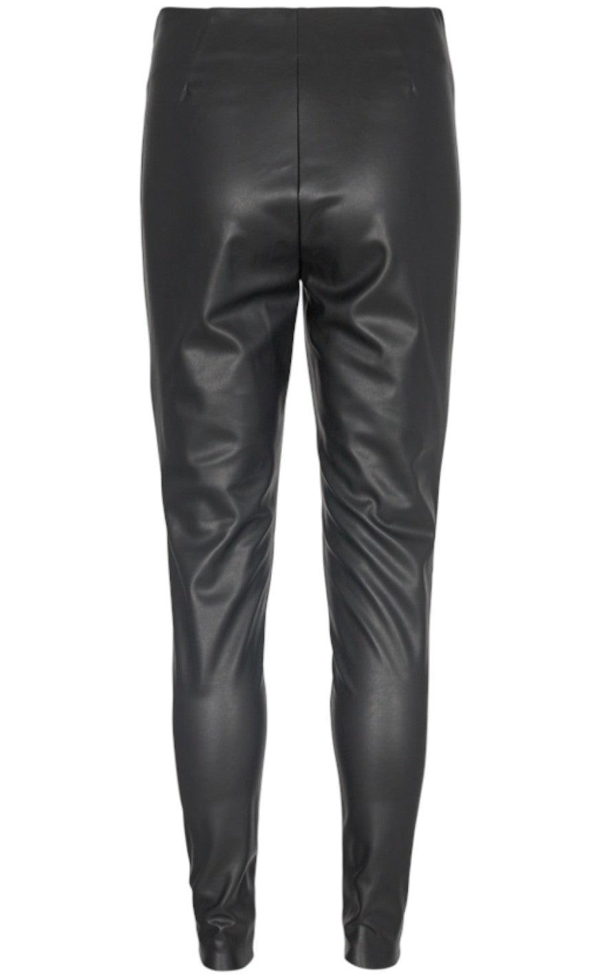 Freequent Bukser - Lexie PU - Black