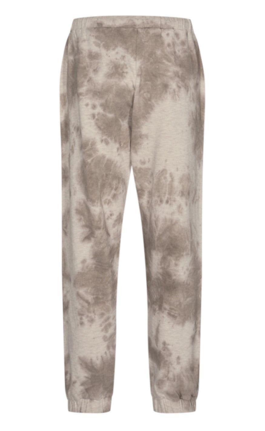 Freequent Bukser - Relaxed Tiedye - Silver Mink Melange