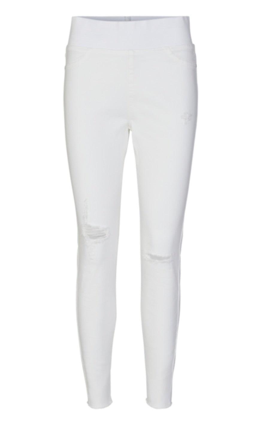 Freequent Bukser - Shantal Ankle Broken - Bright White