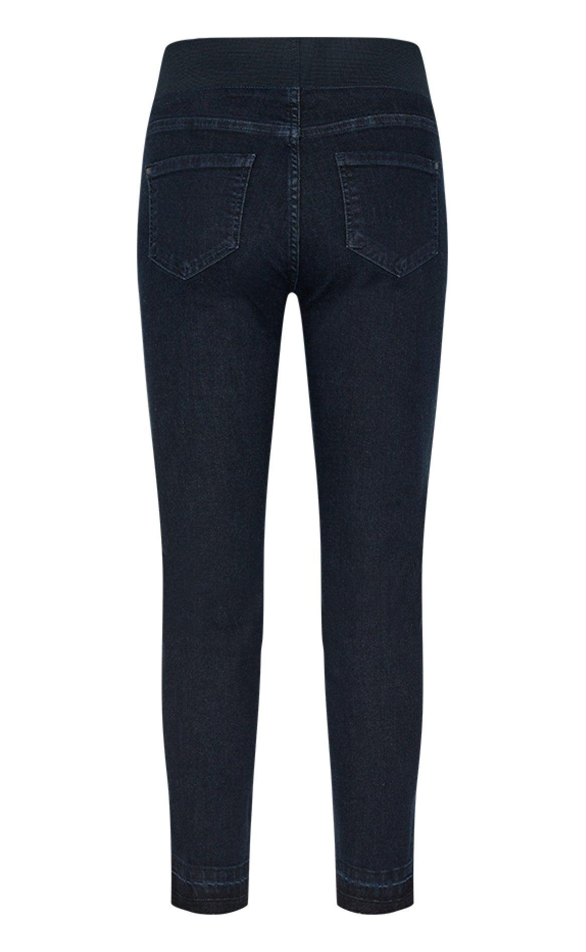 Freequent Bukser - Shantal Ankle Pa Raw - Dark Blue Denim
