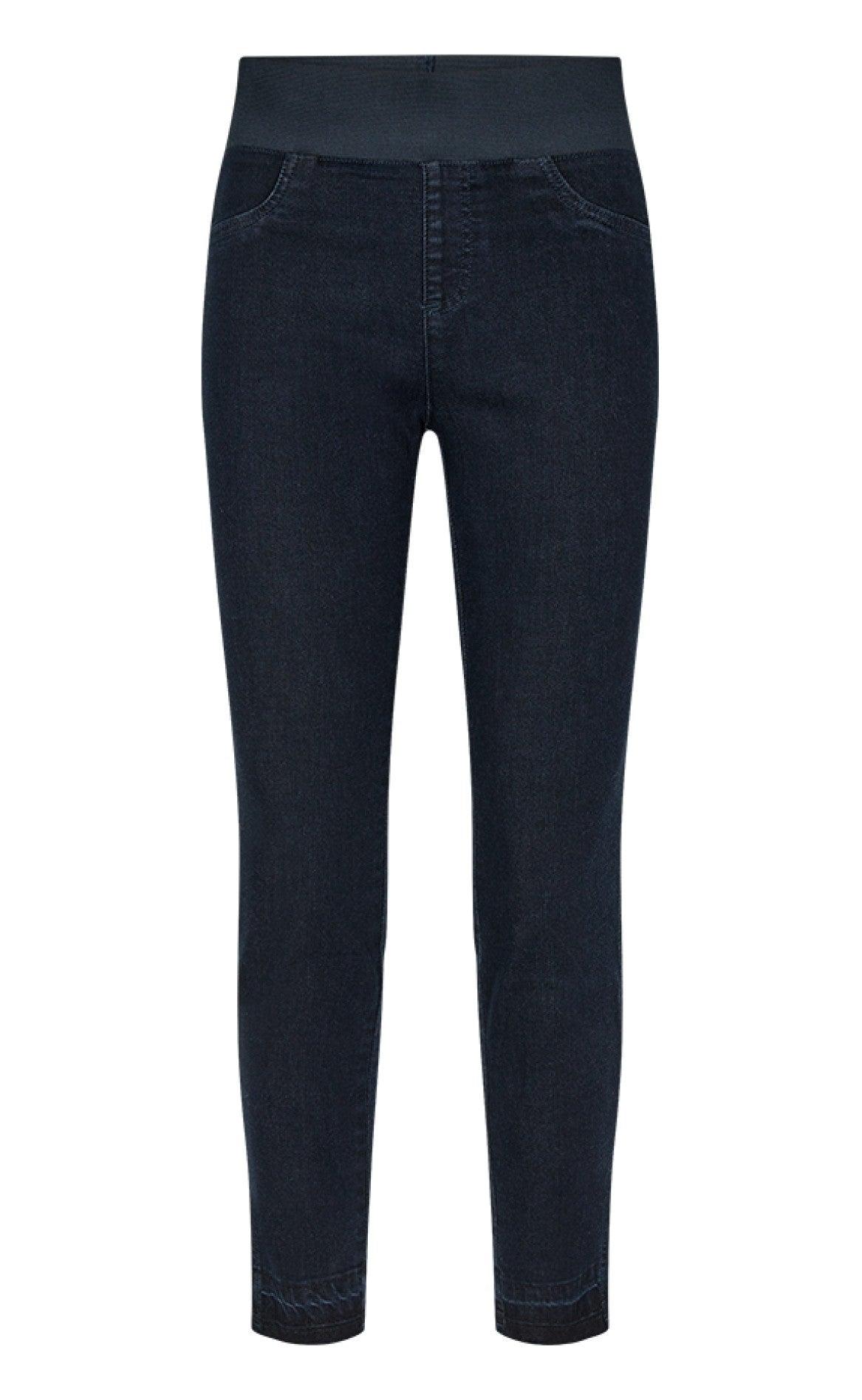 Freequent Bukser - Shantal Ankle Pa Raw - Dark Blue Denim