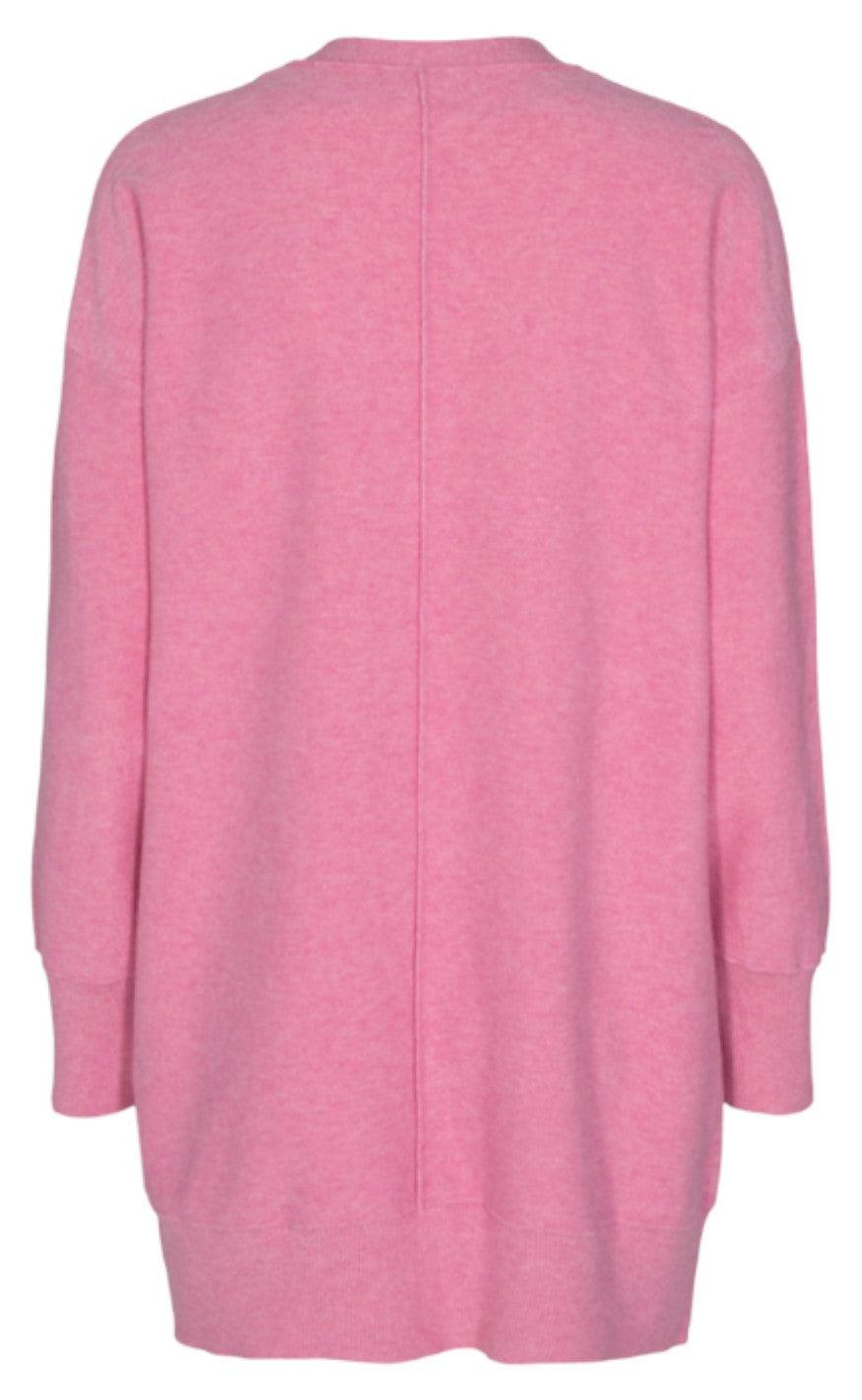 Freequent Cardigan - Claura - Aurora Pink Melange