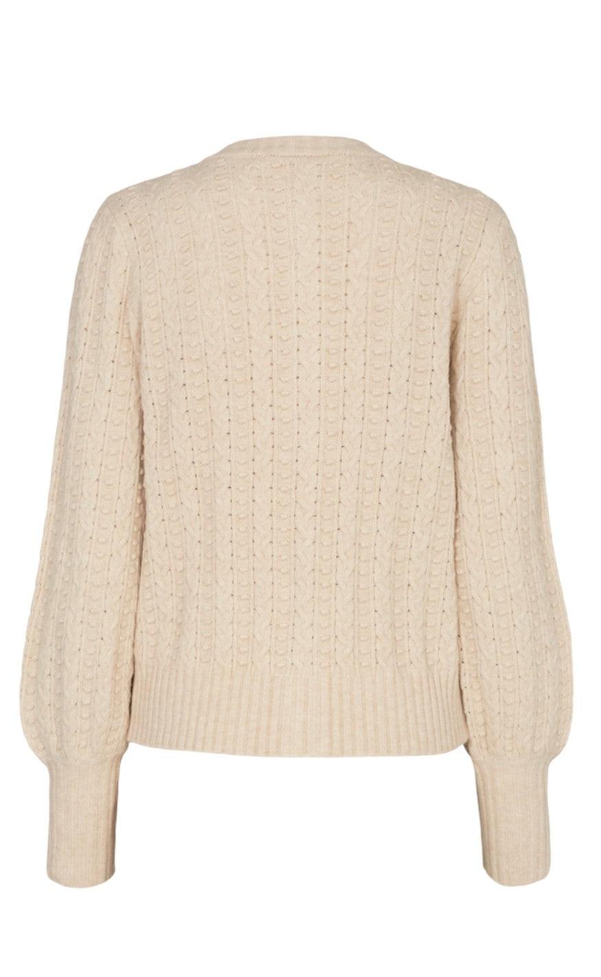 Freequent Cardigan - Claura - Birch Melange