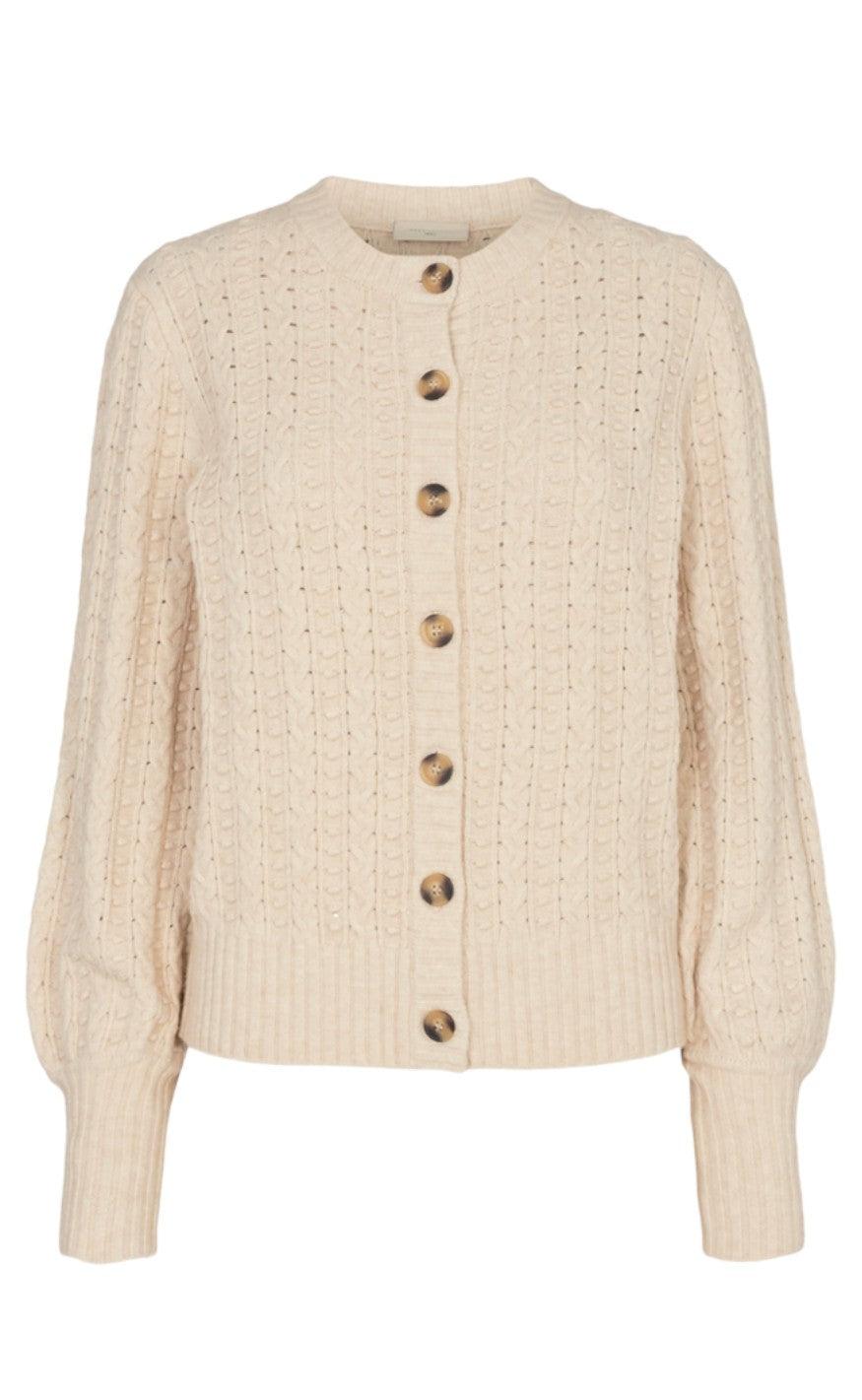 Freequent Cardigan - Claura - Birch Melange
